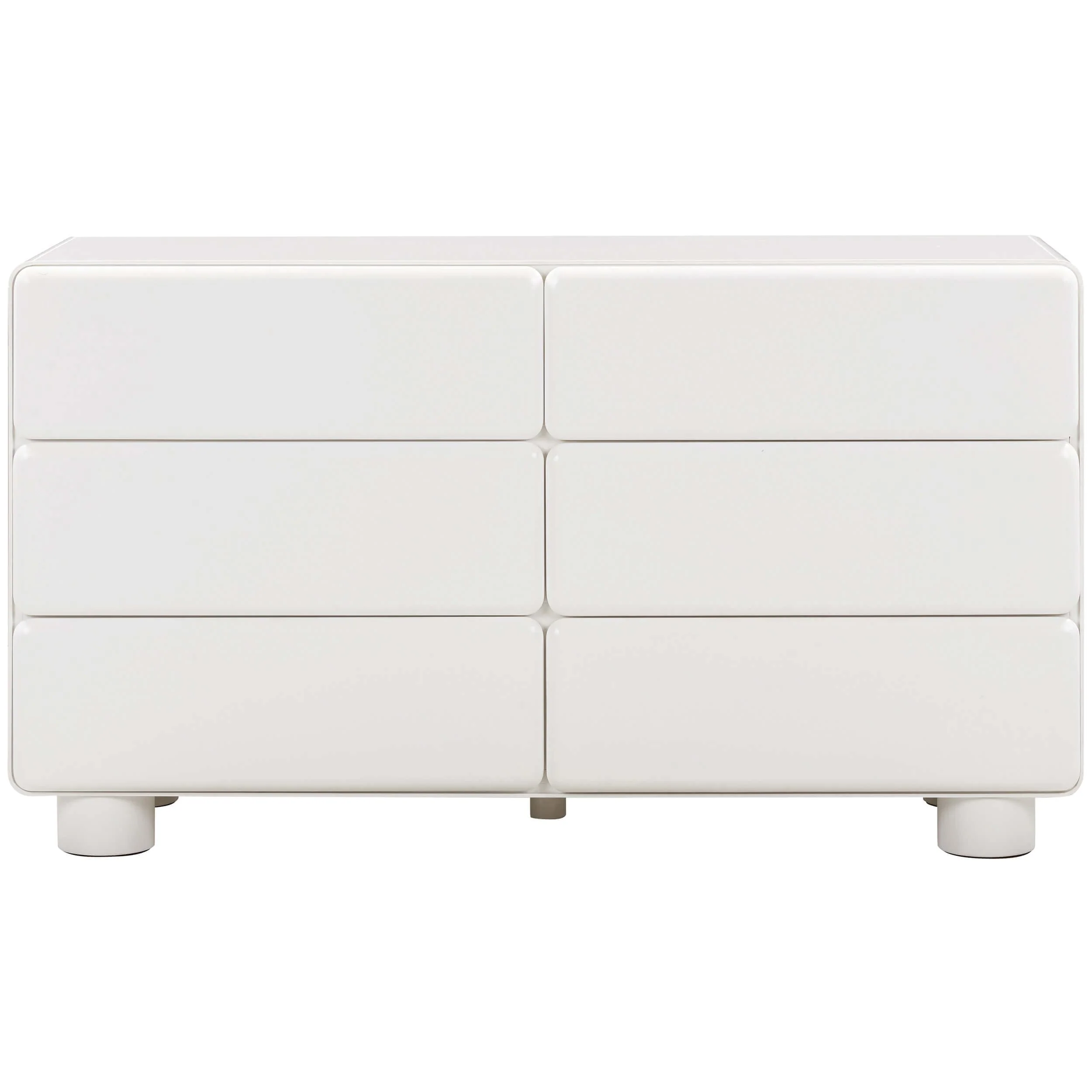 Tammy 6 Drawer Dresser, White - Image 2