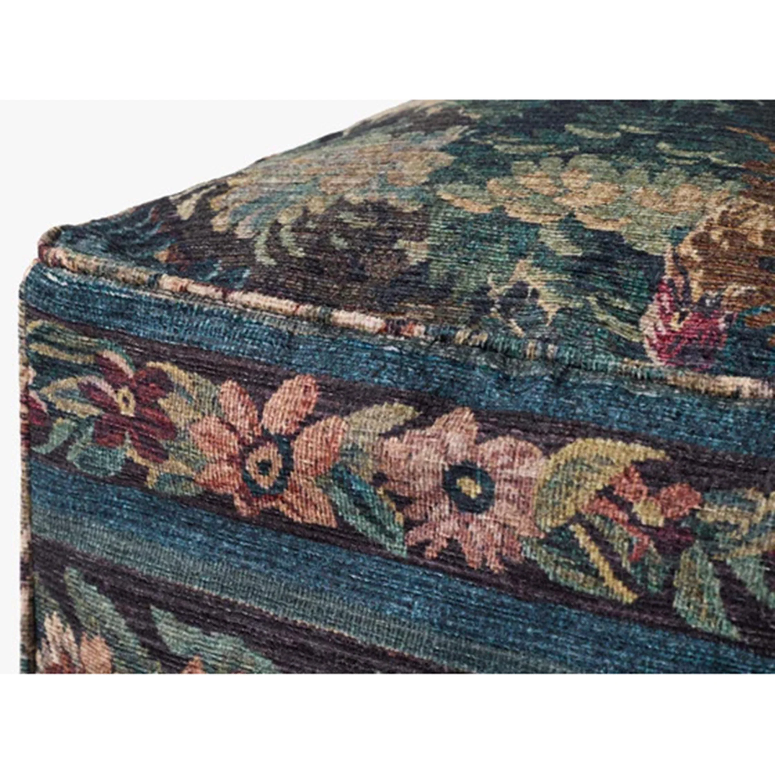 Tapestry Large Pouf, Blue/Multi - Image 2