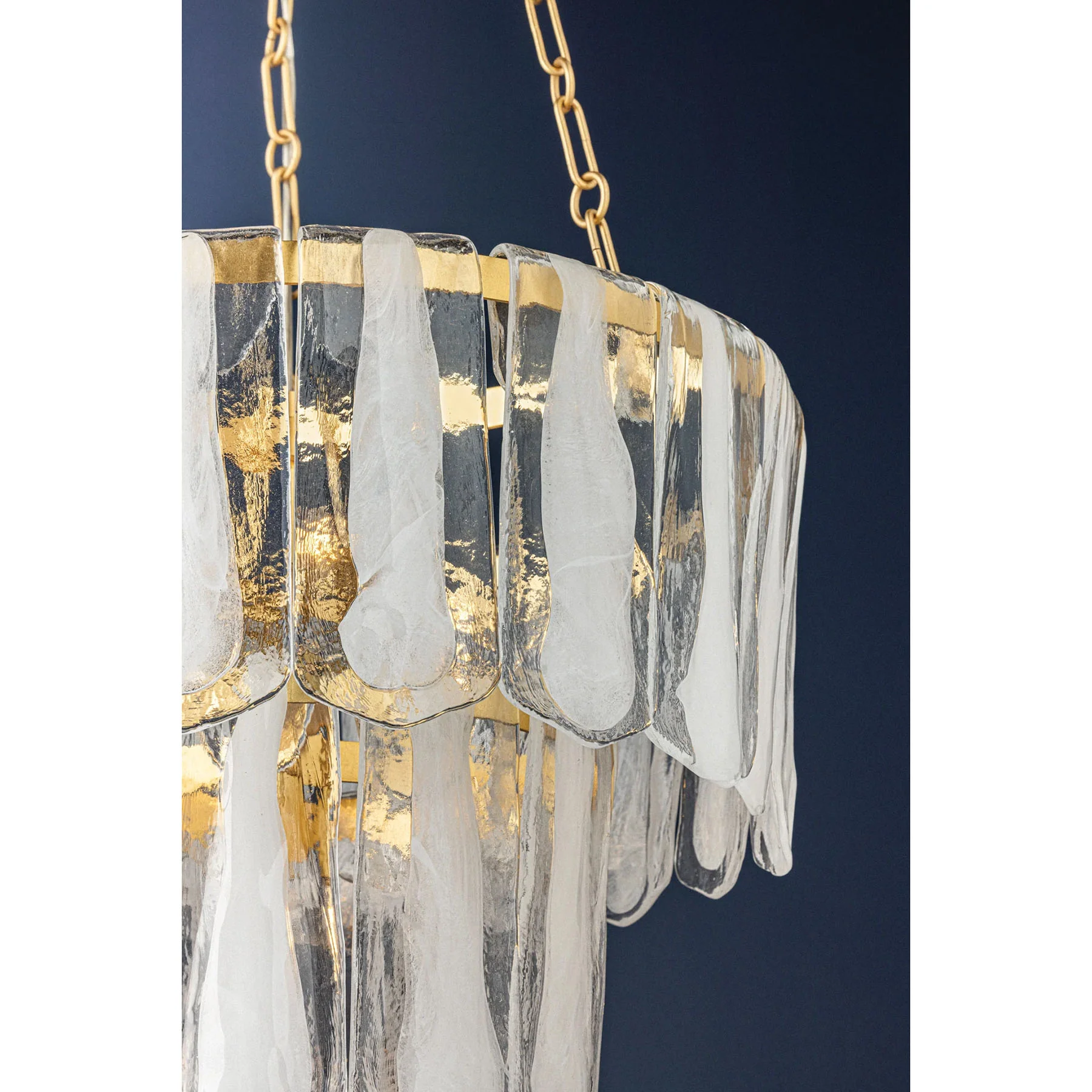 Tappan 5 Light Chandelier, Vintage Gold Leaf - Image 4