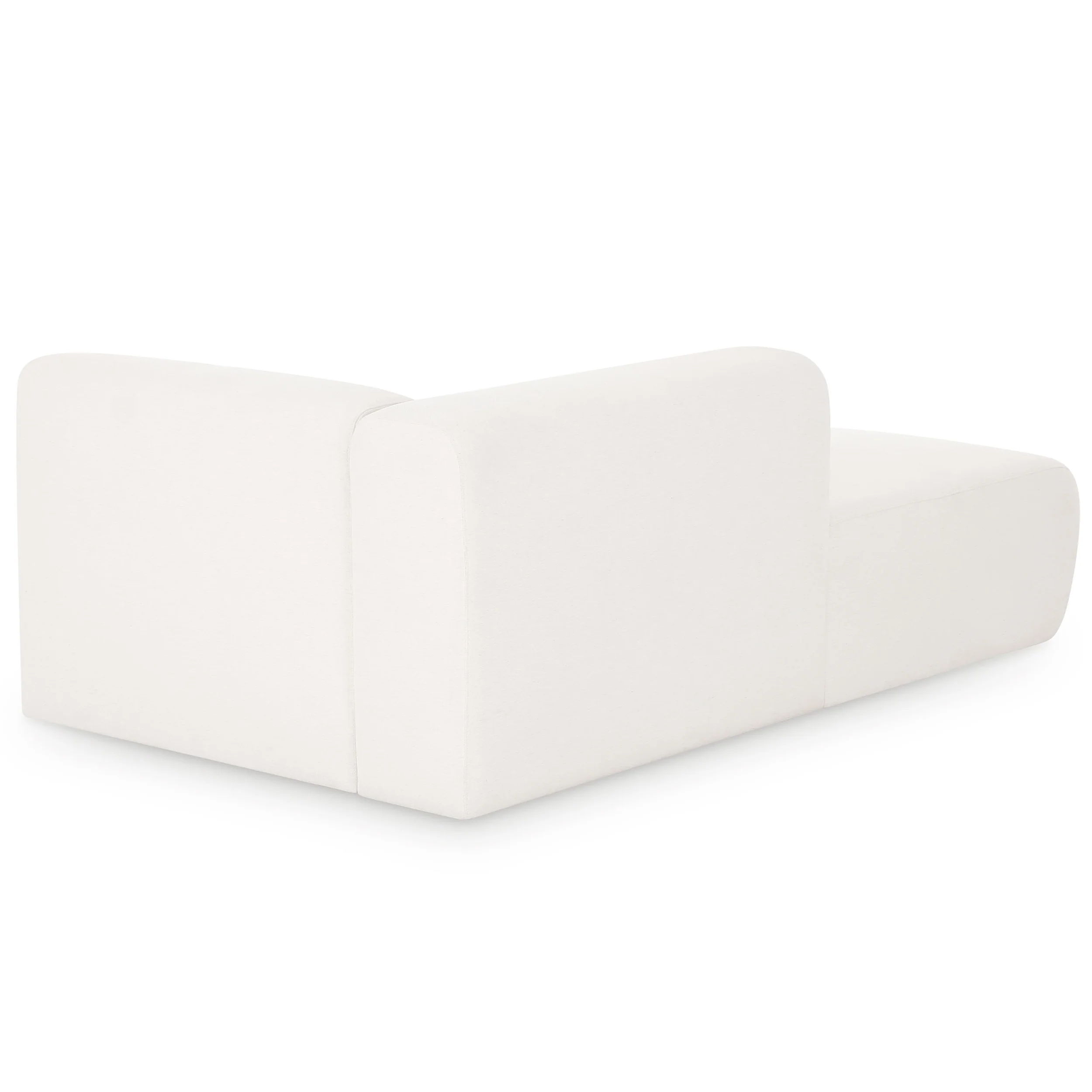 Tarra Chenille Chaise, Cream - Image 7