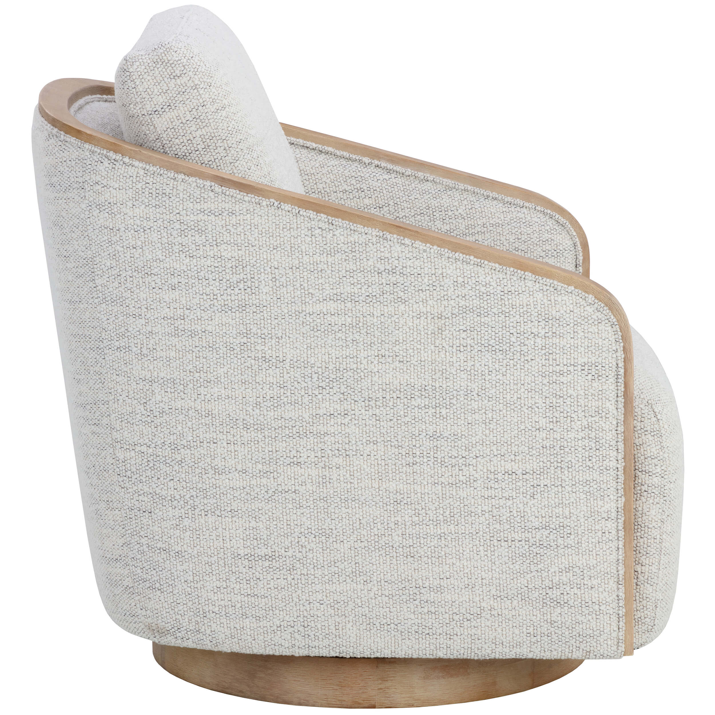 Tasia Swivel Chair, Merino Cotton - Image 3