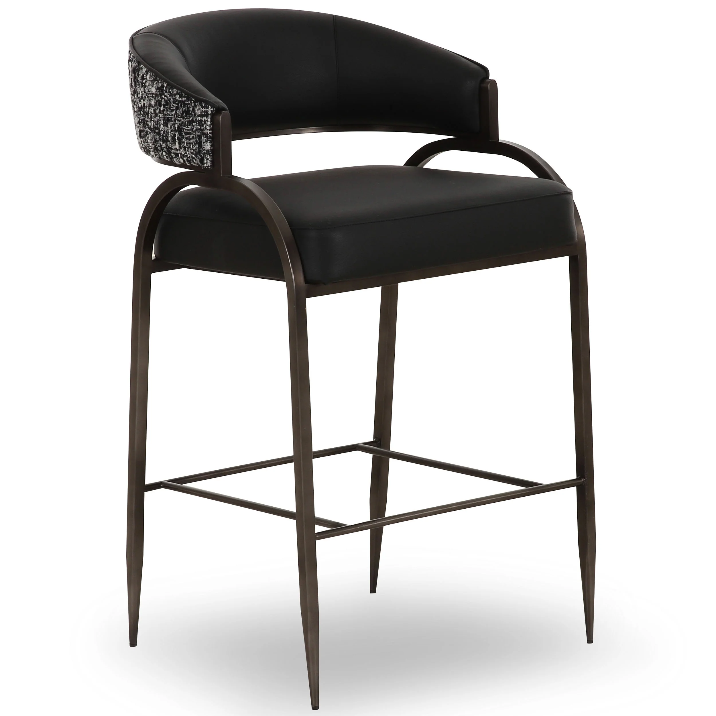 Tatum 2-Tone Counter Stool, Black