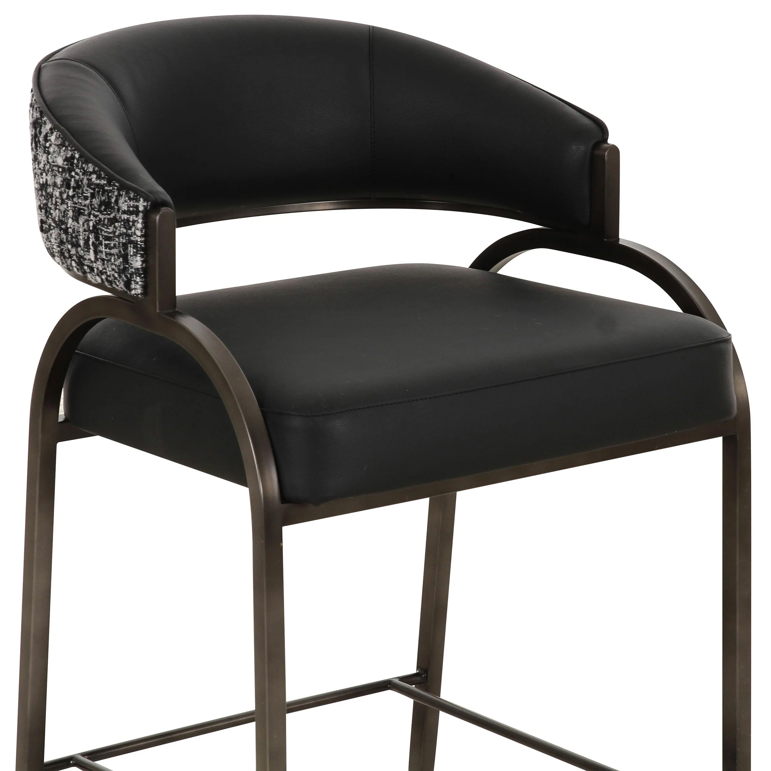 Tatum 2-Tone Counter Stool, Black - Image 4