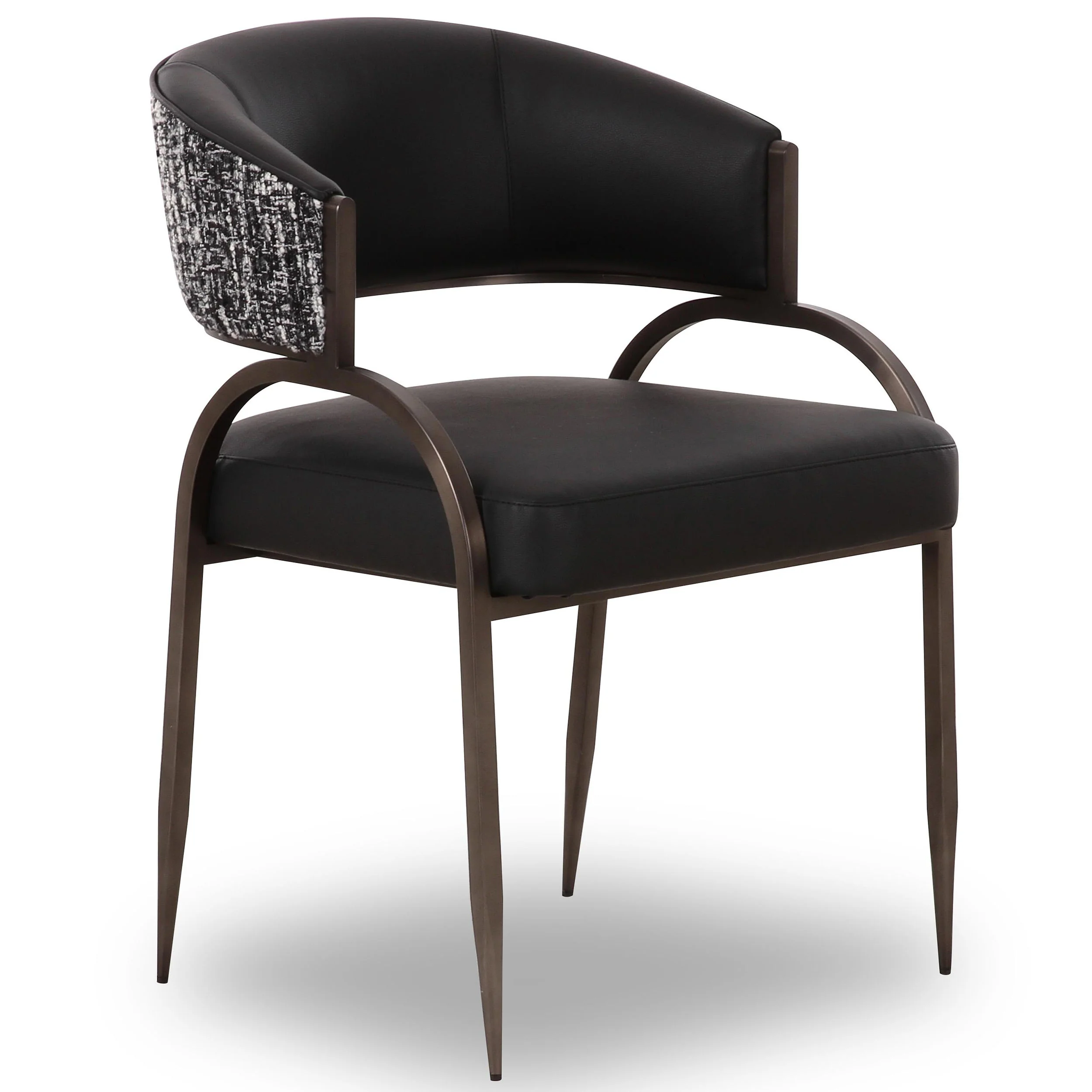 Tatum 2-Tone Dining Chair, Black