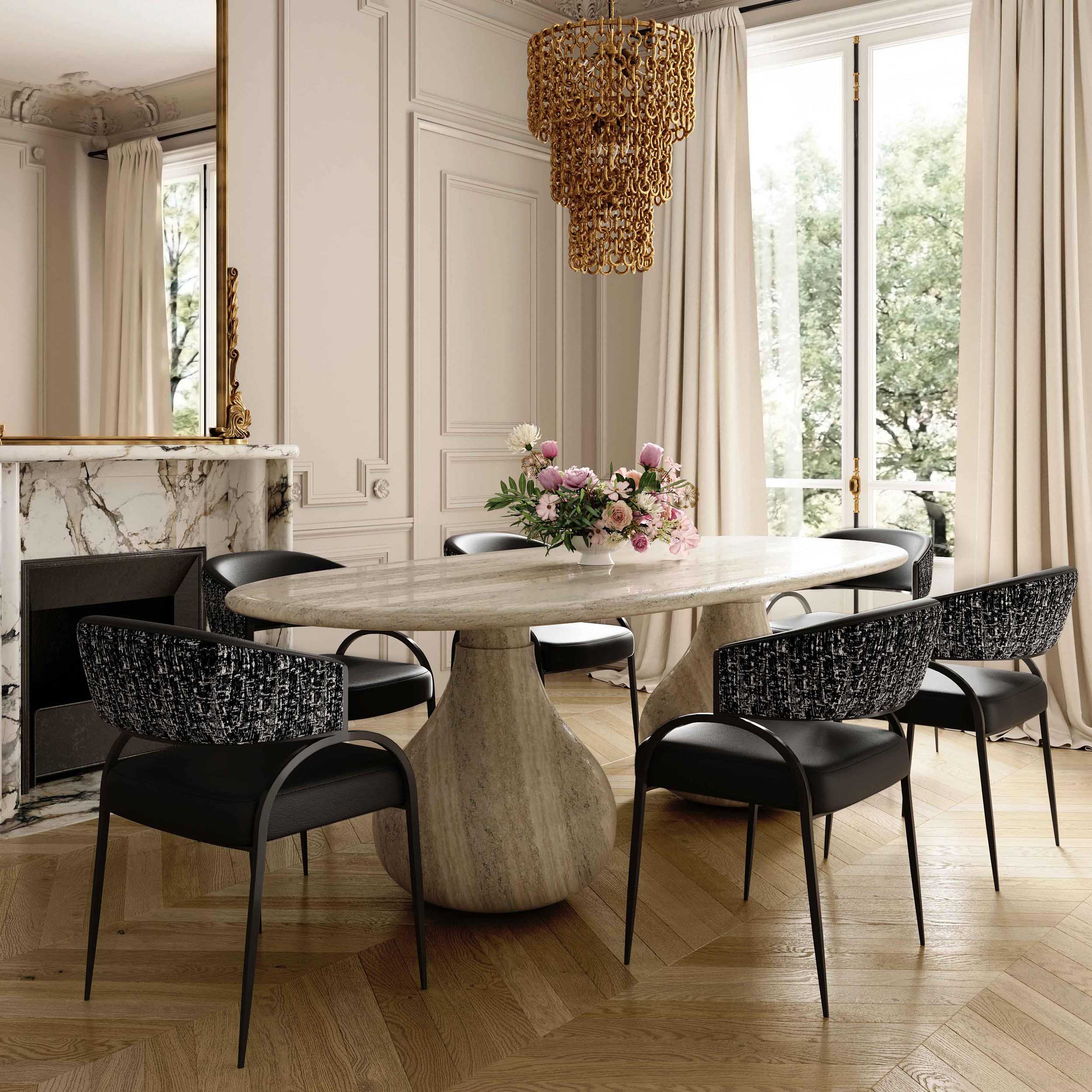 Tatum 2-Tone Dining Chair, Black - Image 5
