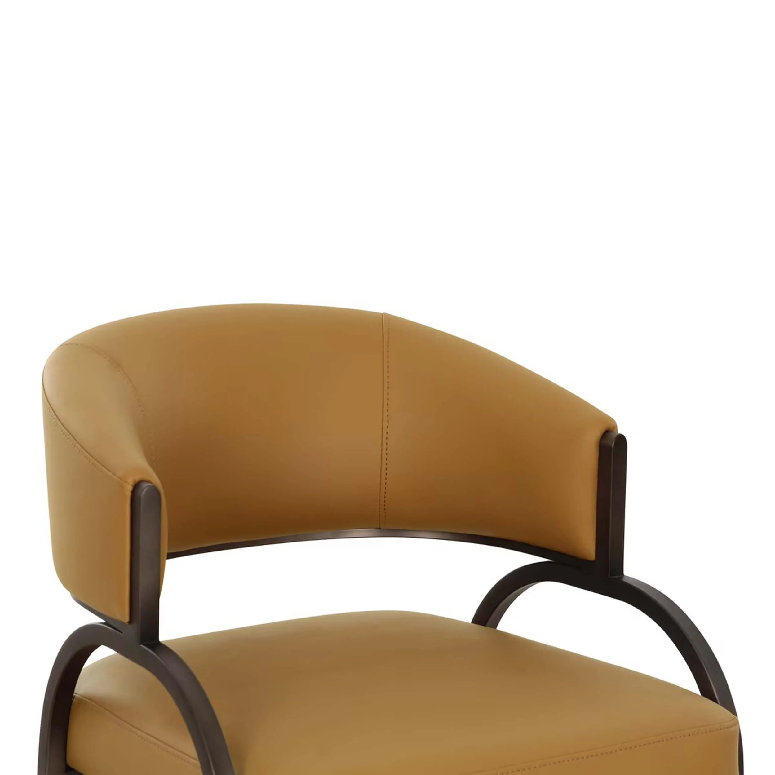 Tatum Vegan Leather Dining Chair, Tan - Image 4