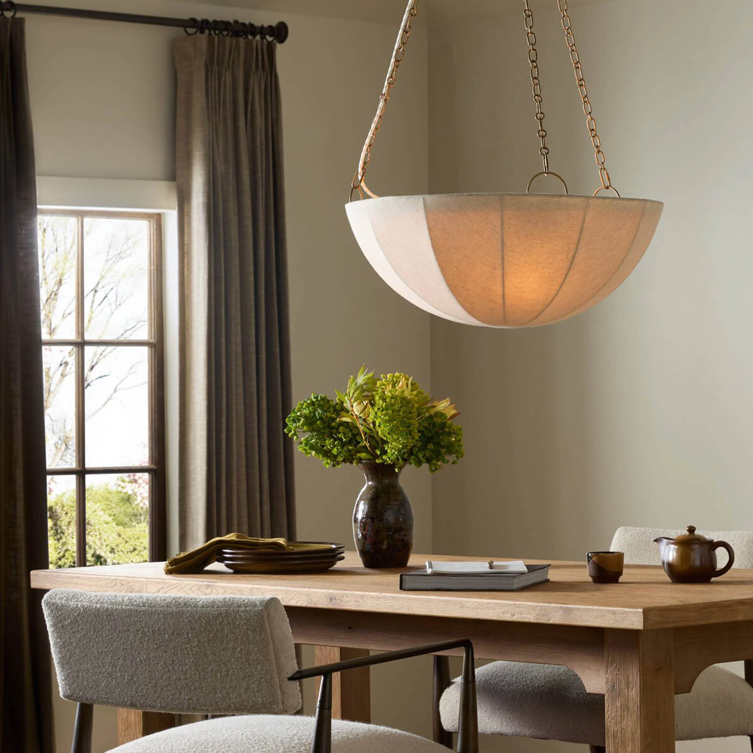 Teague Pendant, Antique Brass by Four Hands - Image 5