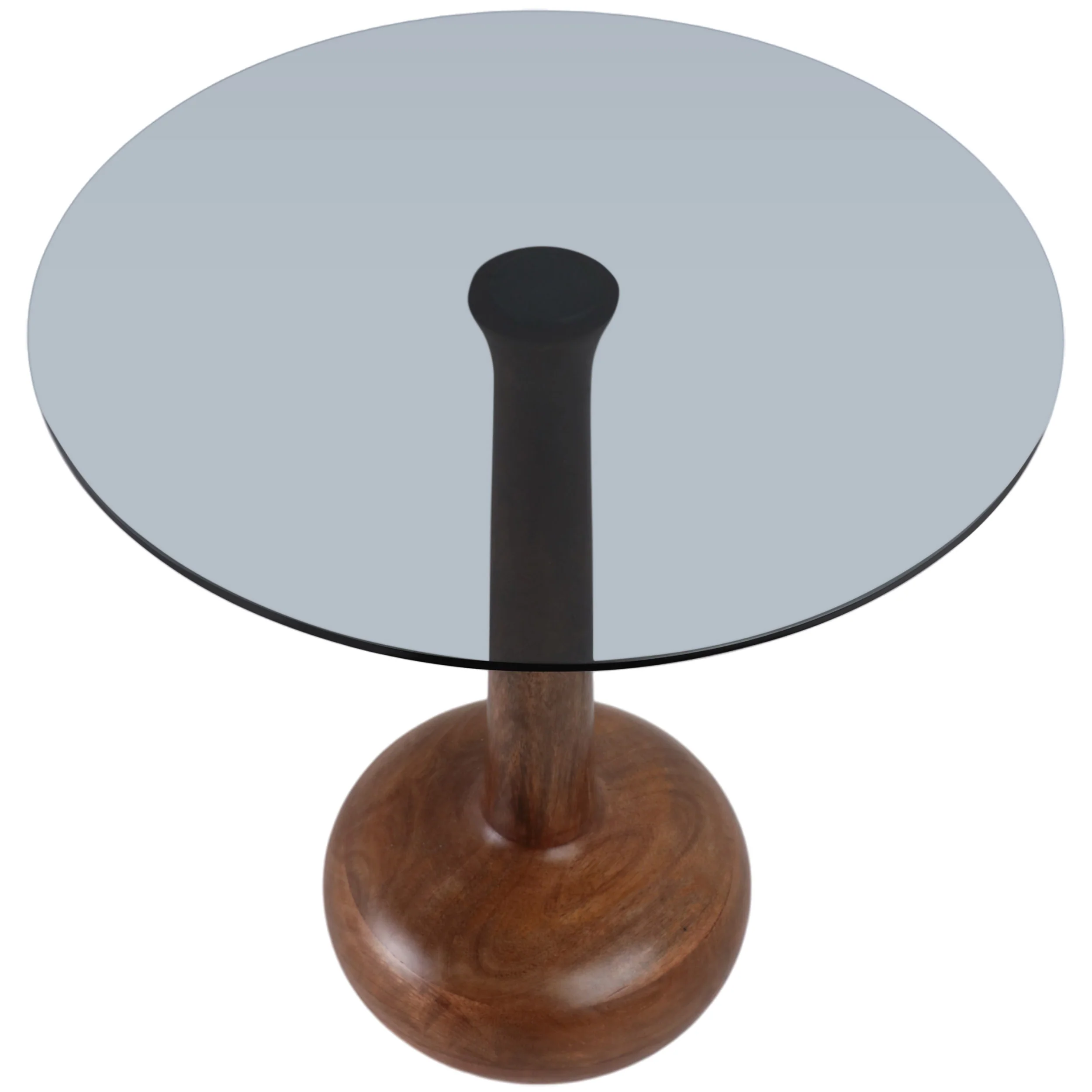 Teardrop Accent Table, Brown - Image 2