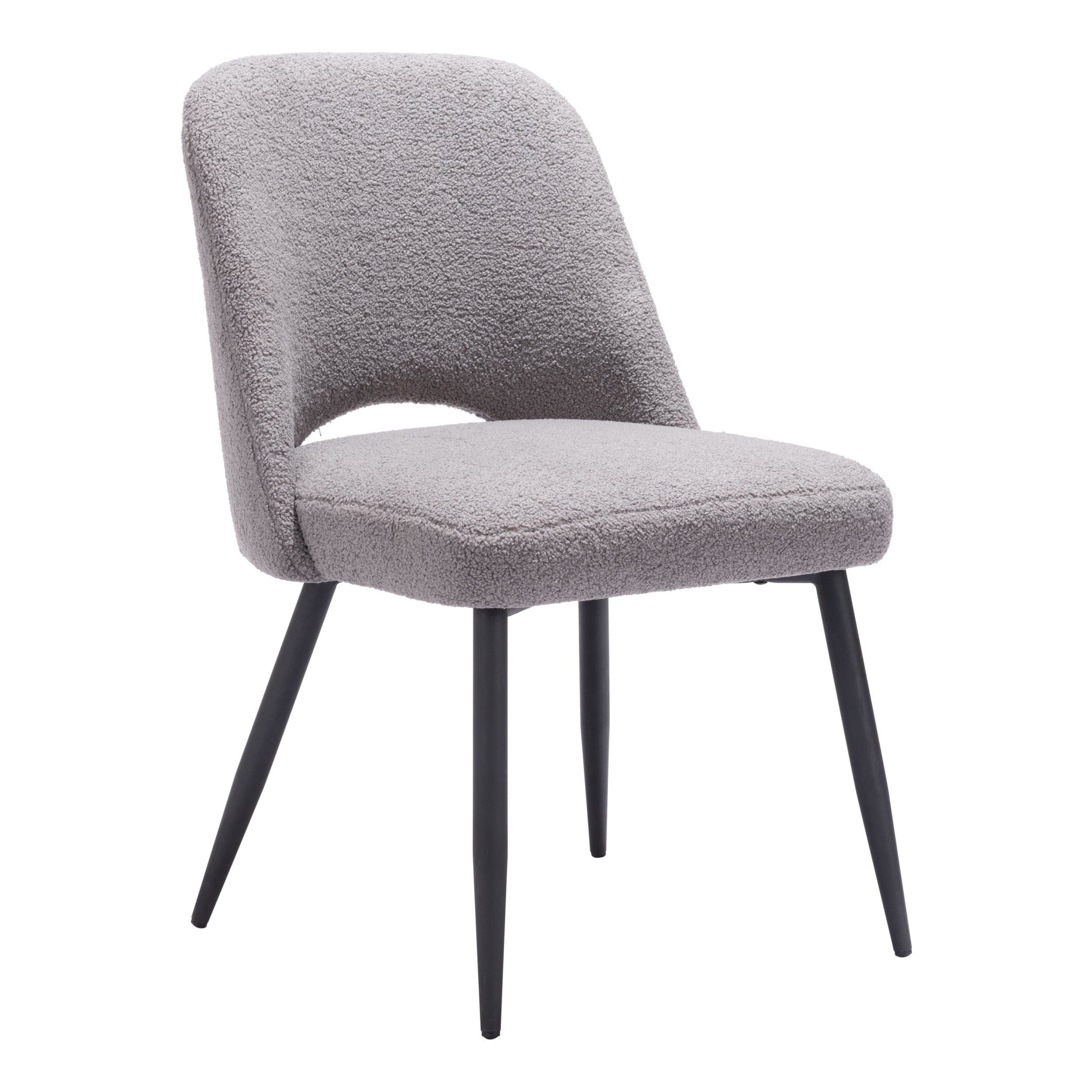 Teddy Dining Chair, Gray, Set of 2