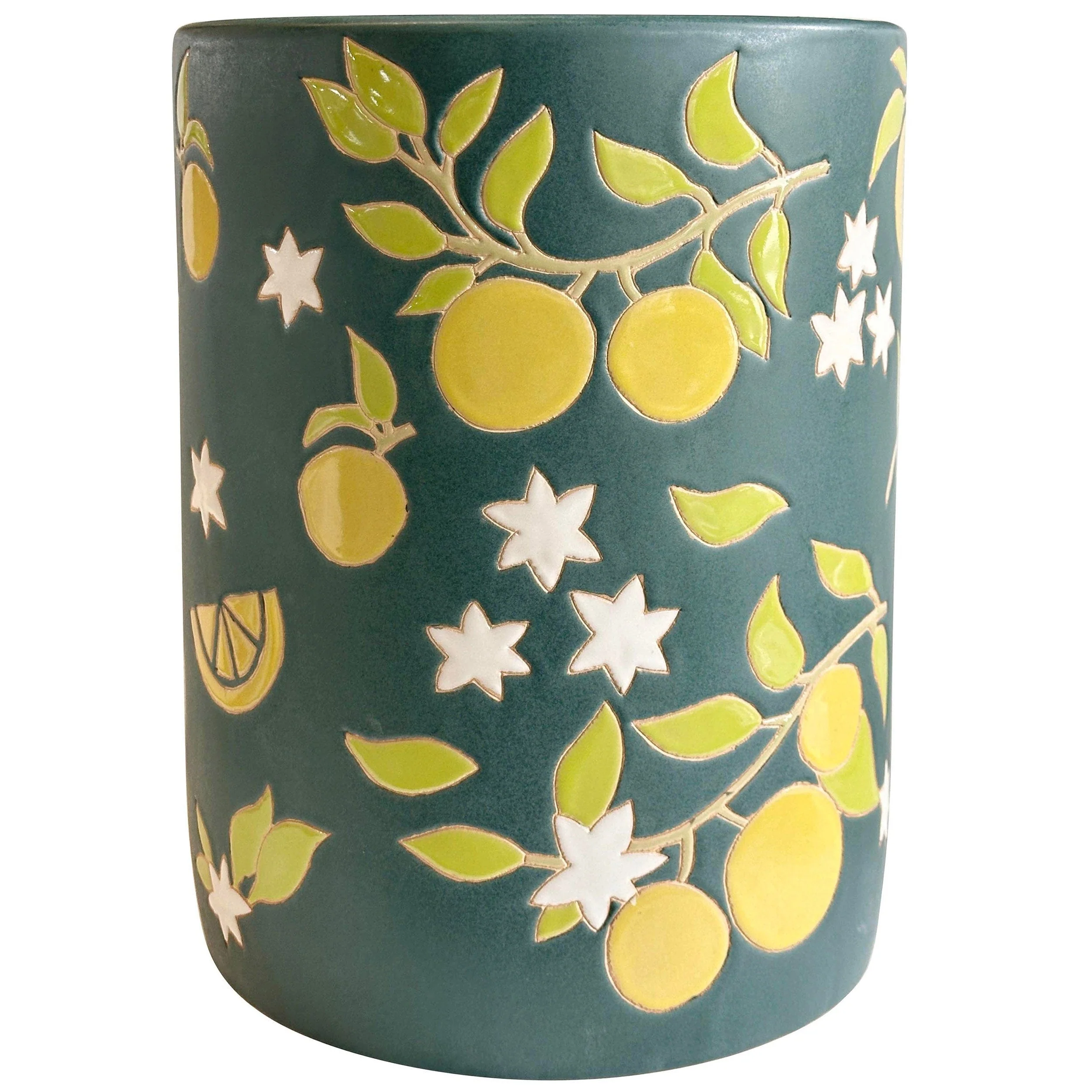 Tempest Citrus Outdoor Table, Lemon Citrus