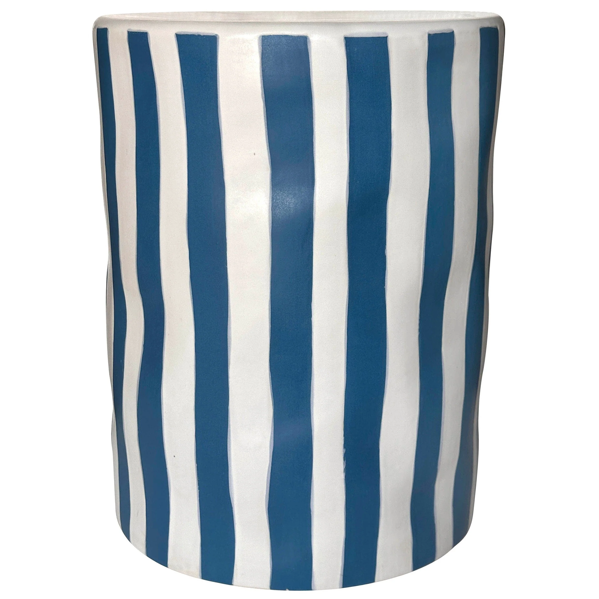 Tempest Outdoor Table, Blue Stripes