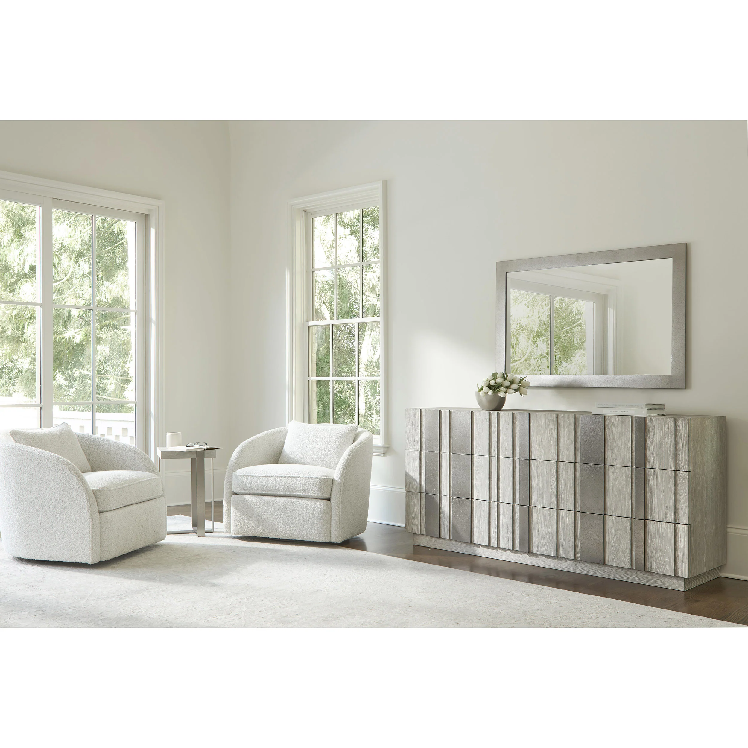 Tempo 6 Dresser w/Metal Overlay, Larza - Image 6
