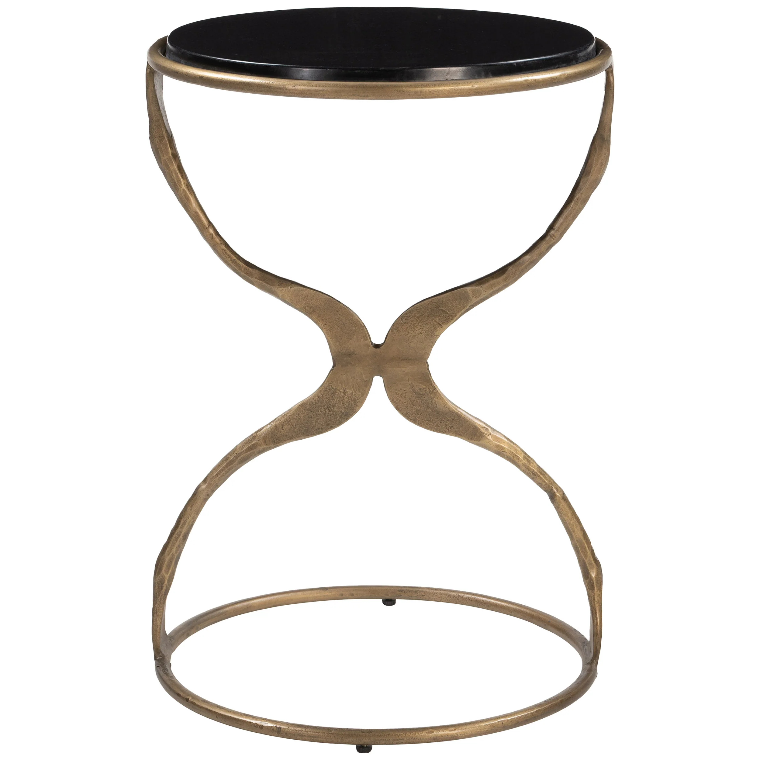 Tempus Accent Table, Black/Brass - Image 2