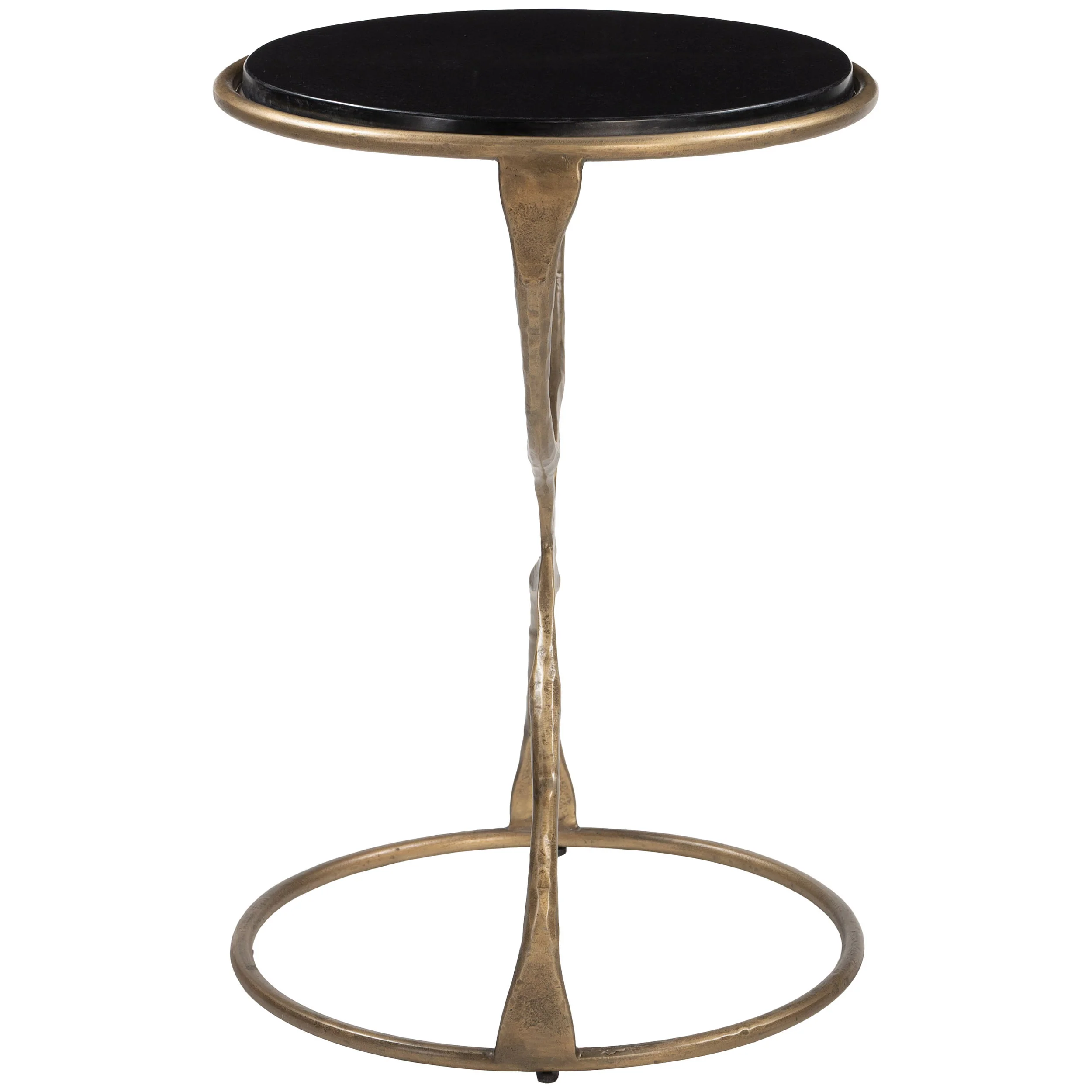 Tempus Accent Table, Black/Brass - Image 3