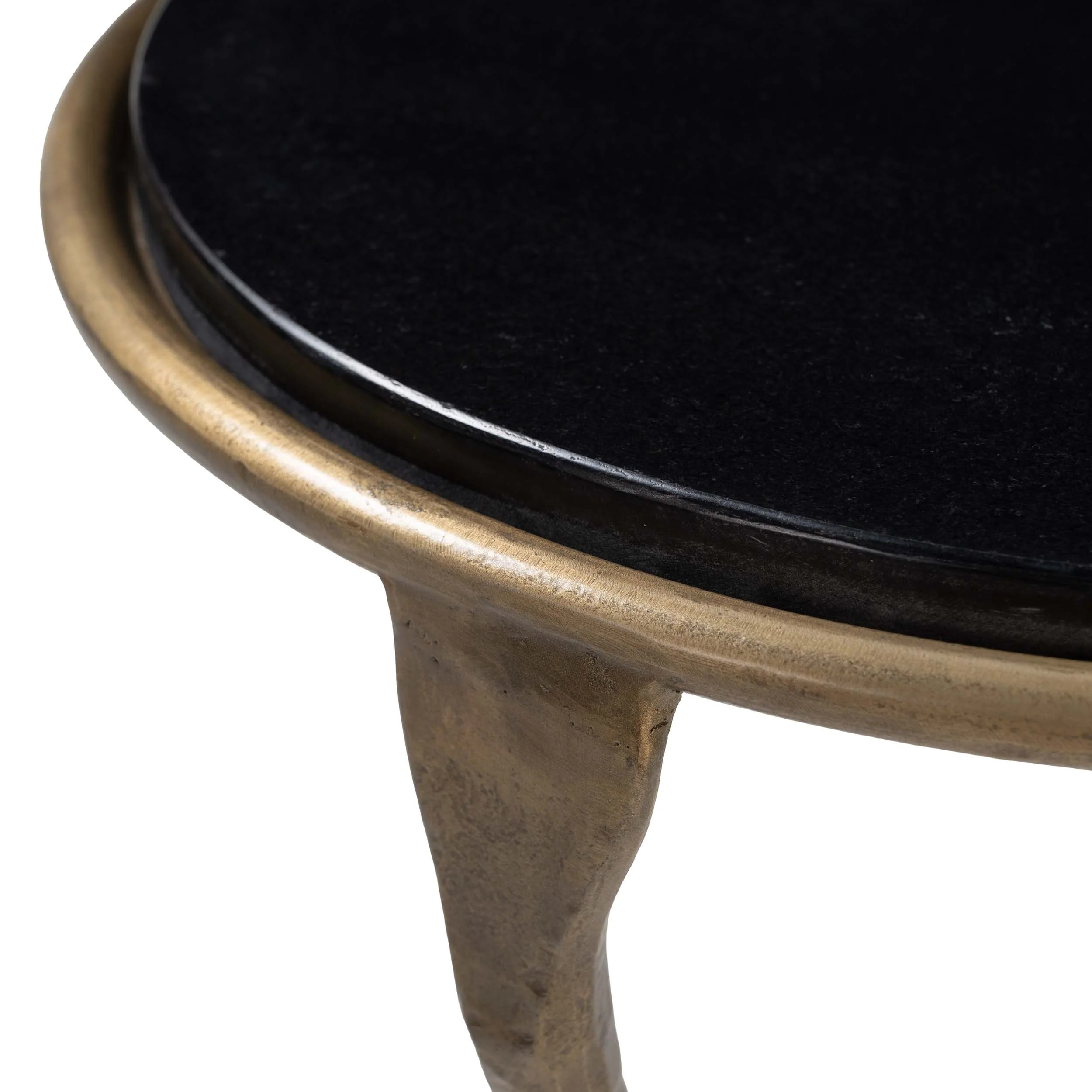 Tempus Accent Table, Black/Brass - Image 5