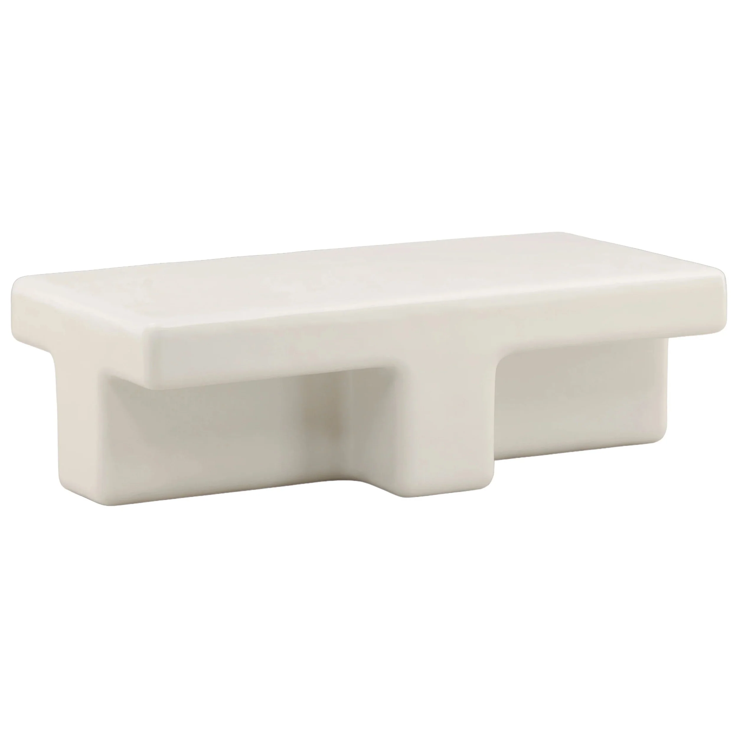 Teo Outdoor Coffee Table, White