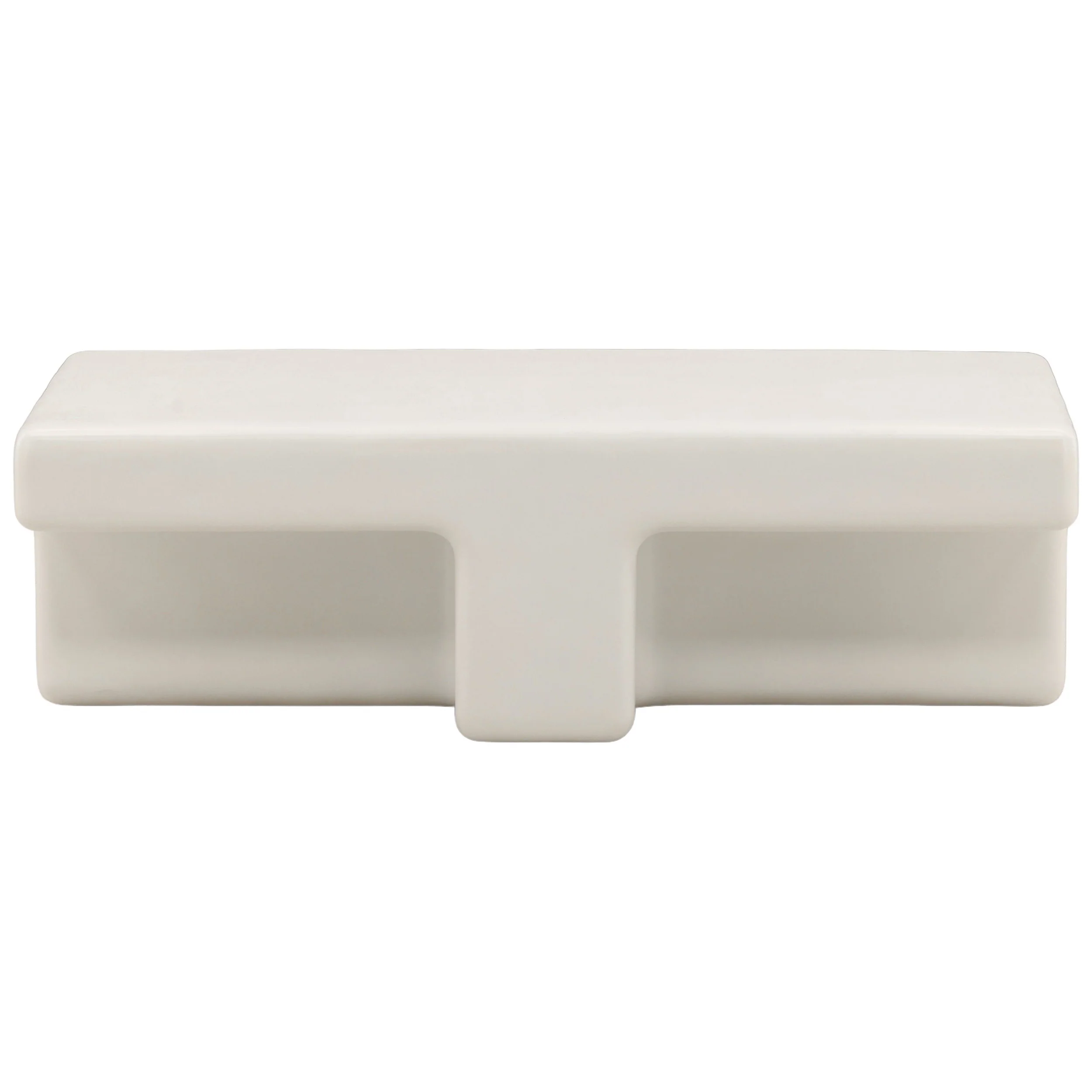 Teo Outdoor Coffee Table, White - Image 2