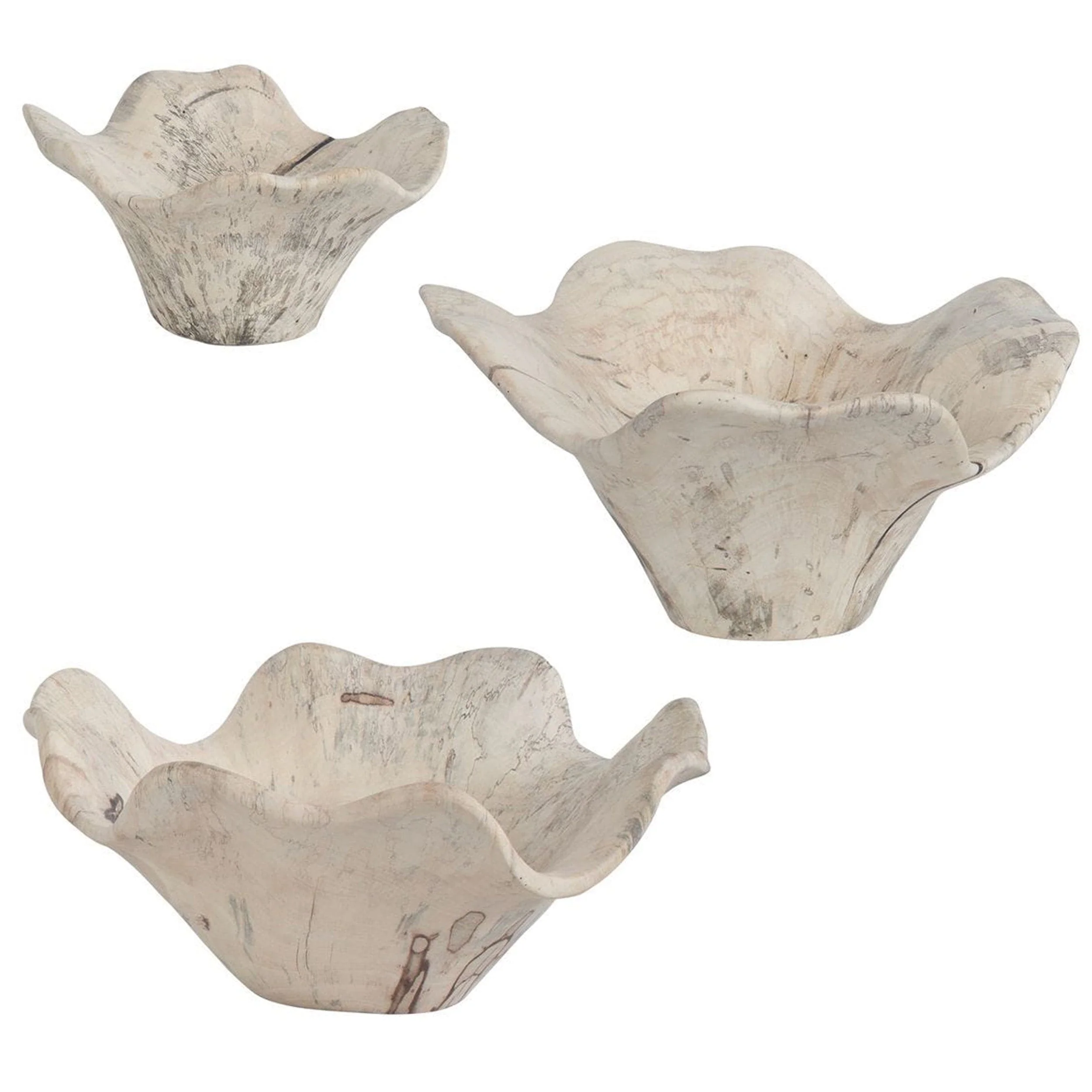 Teo Wood Wall Decor Set of 3, Bleached - Image 3