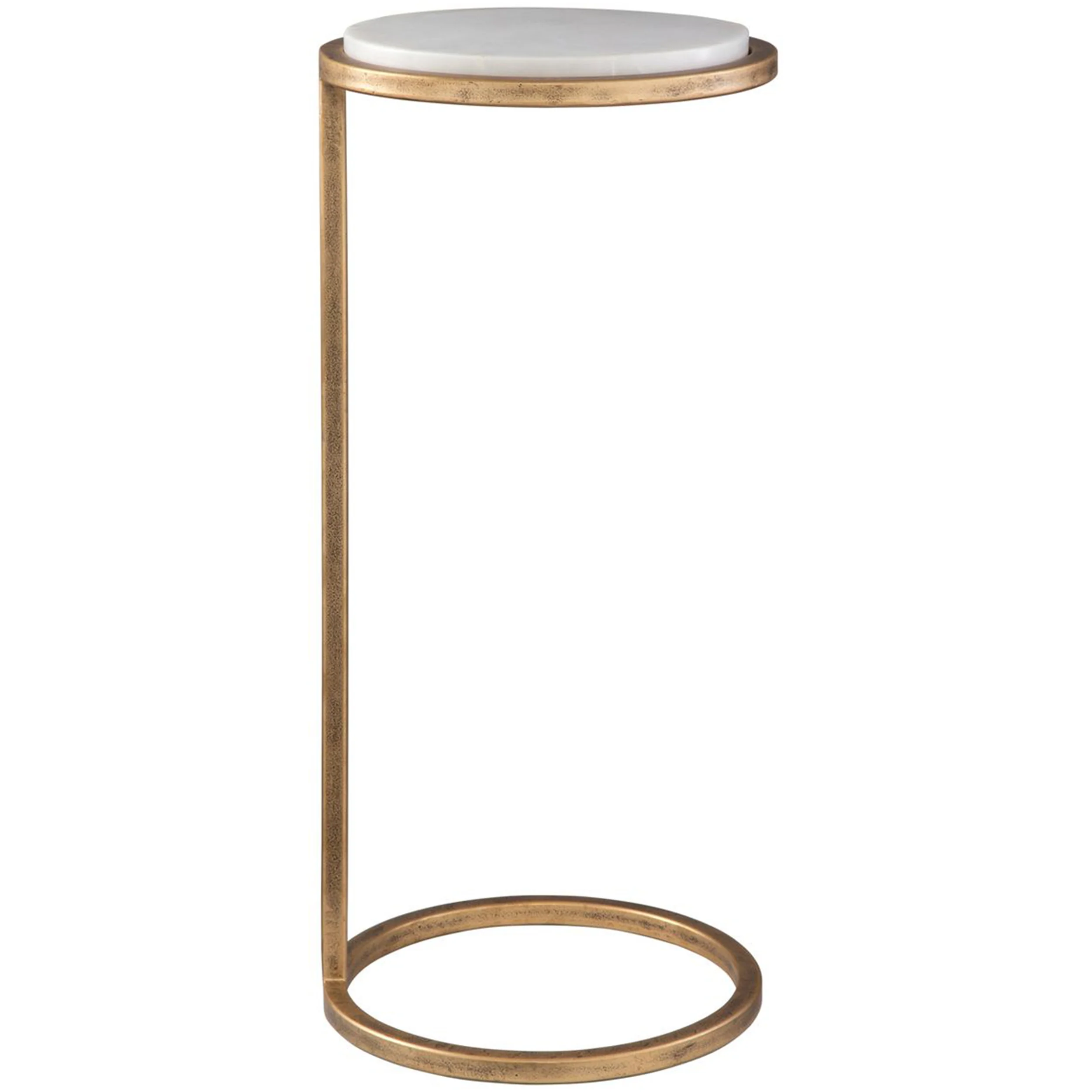 Terra Accent Table, White - Image 3