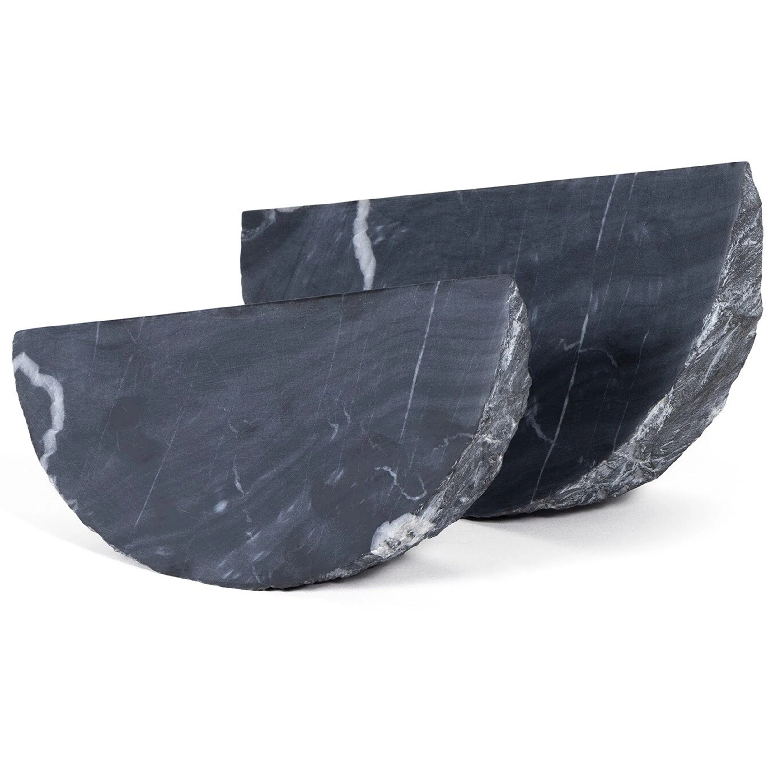 Terra Marble Sculpture, Black - Image 9
