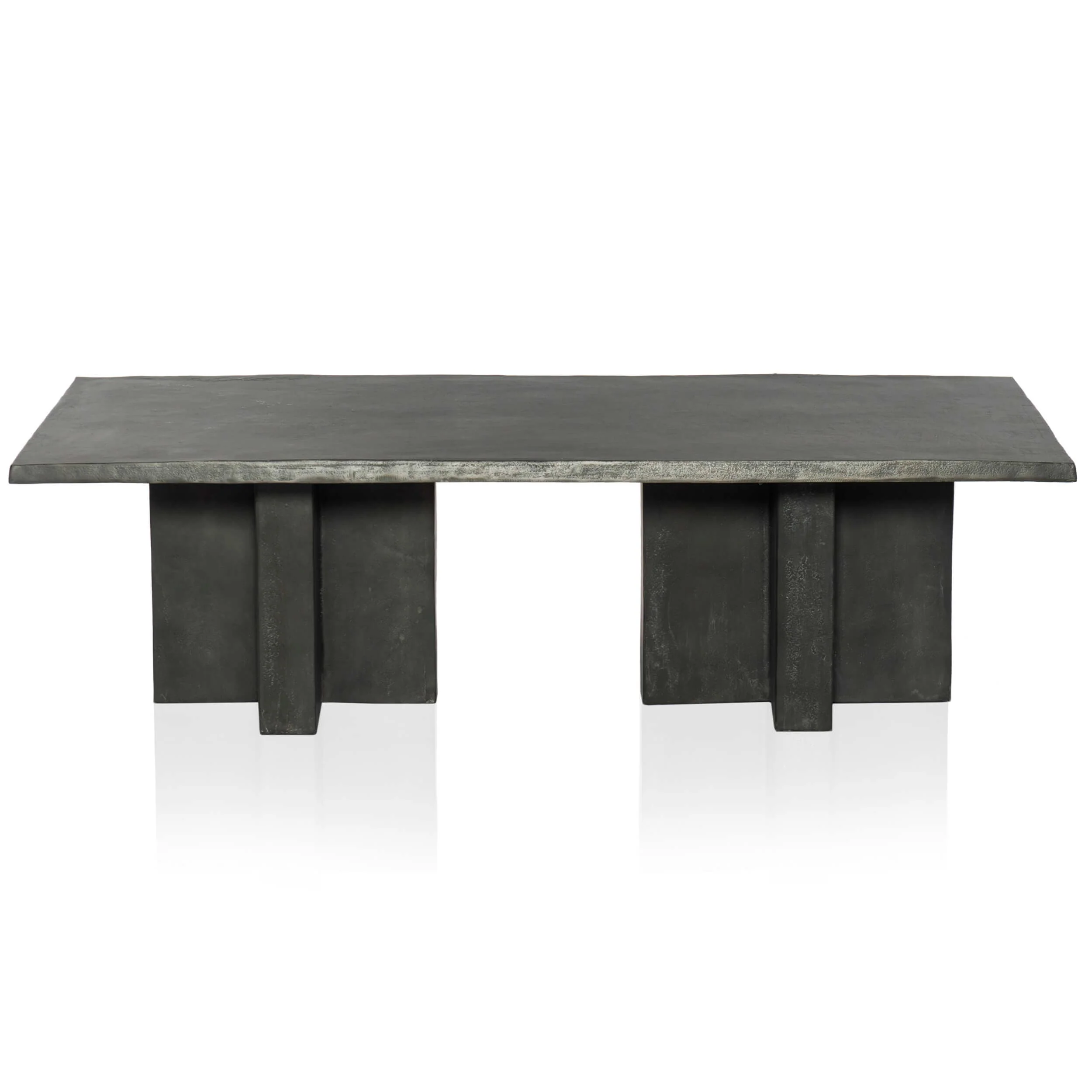 Terrell Outdoor Coffee Table, Aged Grey by Four Hands - Image 2