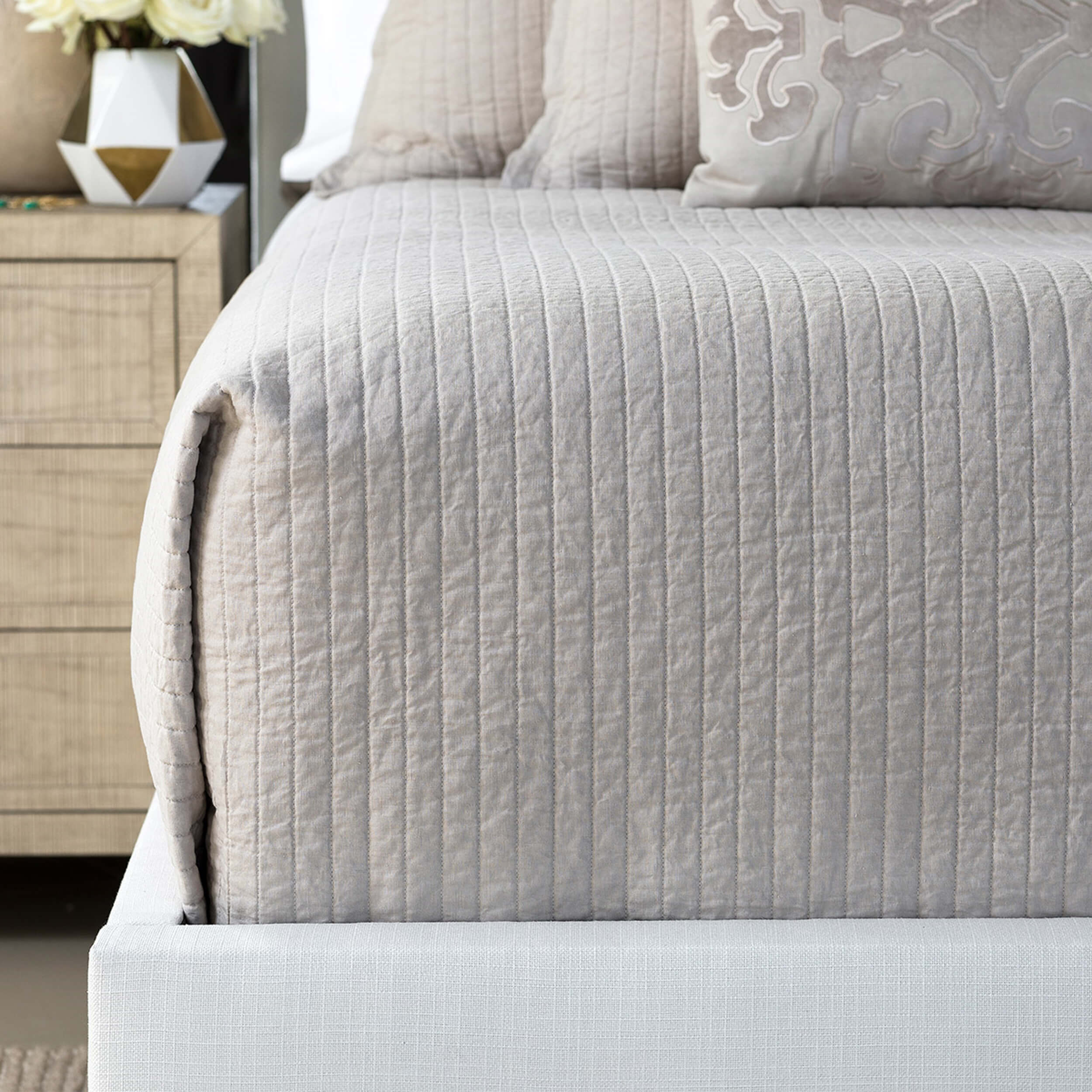 Tessa Quilted Coverlet, Raffia