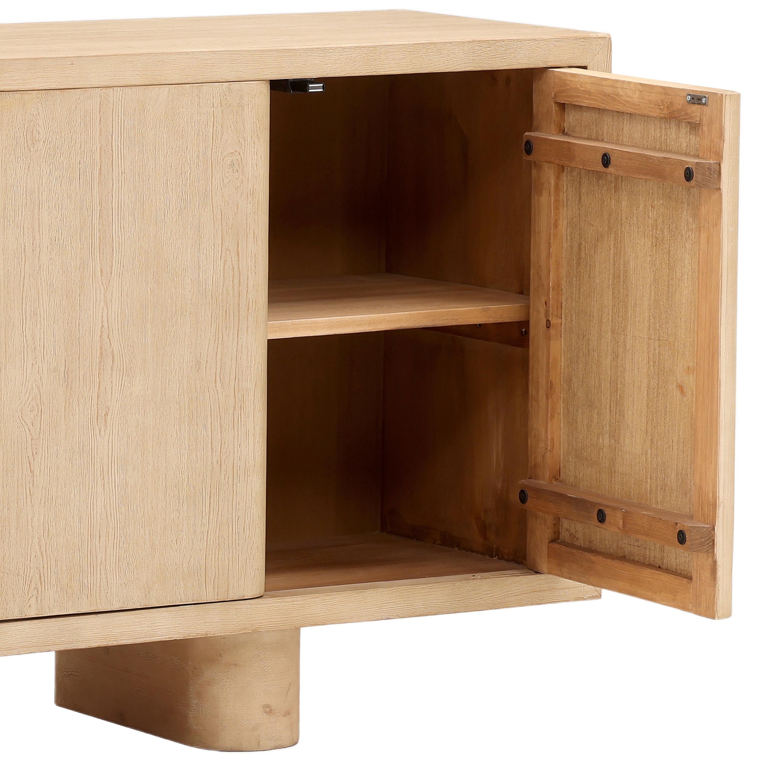 Thalia 4 Door Sideboard, Light Natural - Image 4
