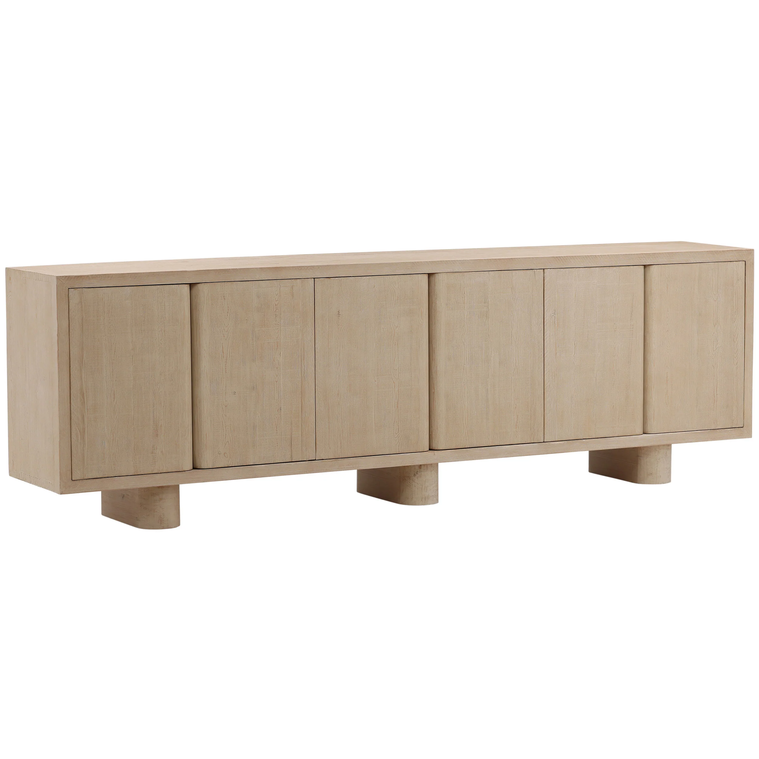 Thalia 6 Door Sideboard, Light Natural