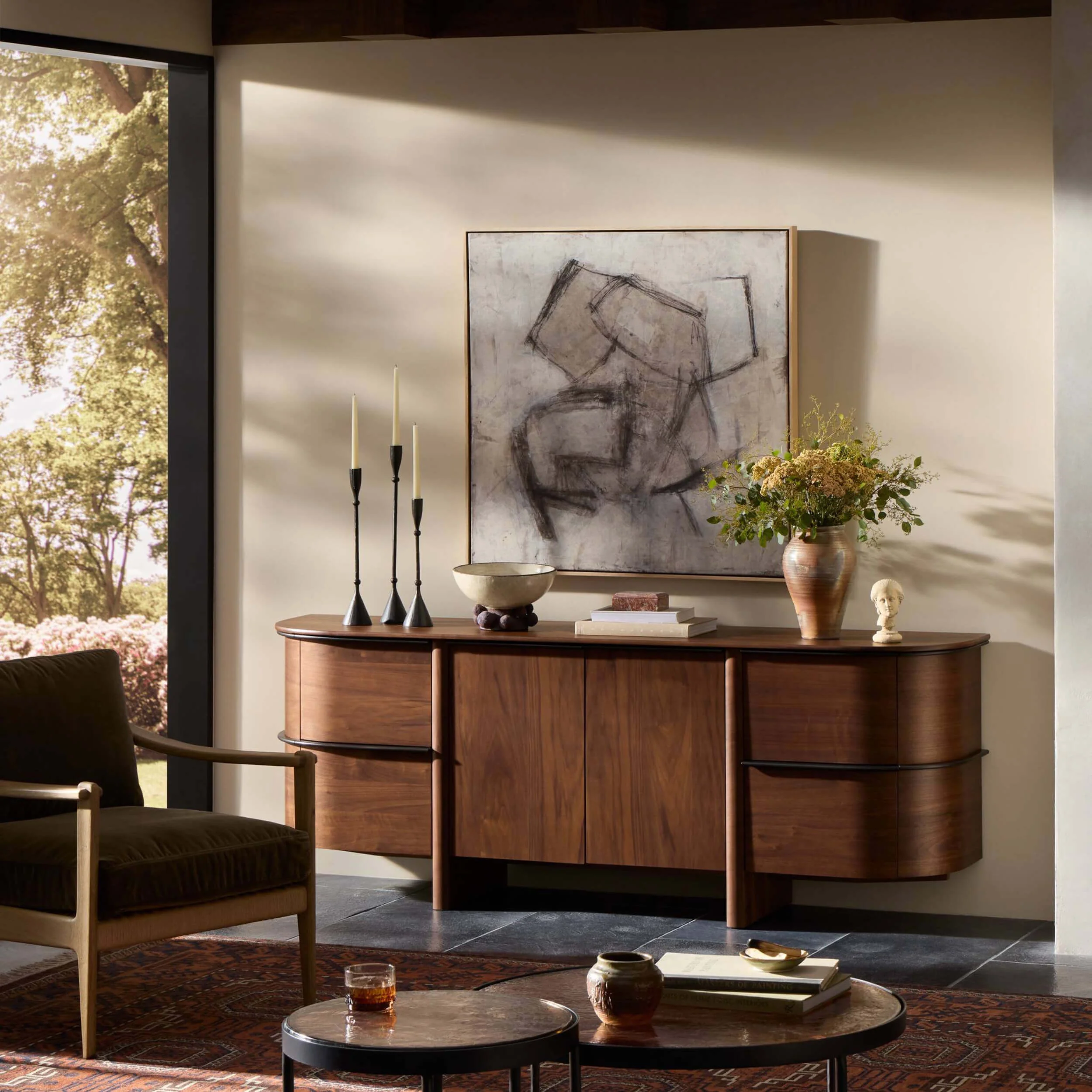 Theo Sideboard, Dark Brown by Four Hands - Image 7