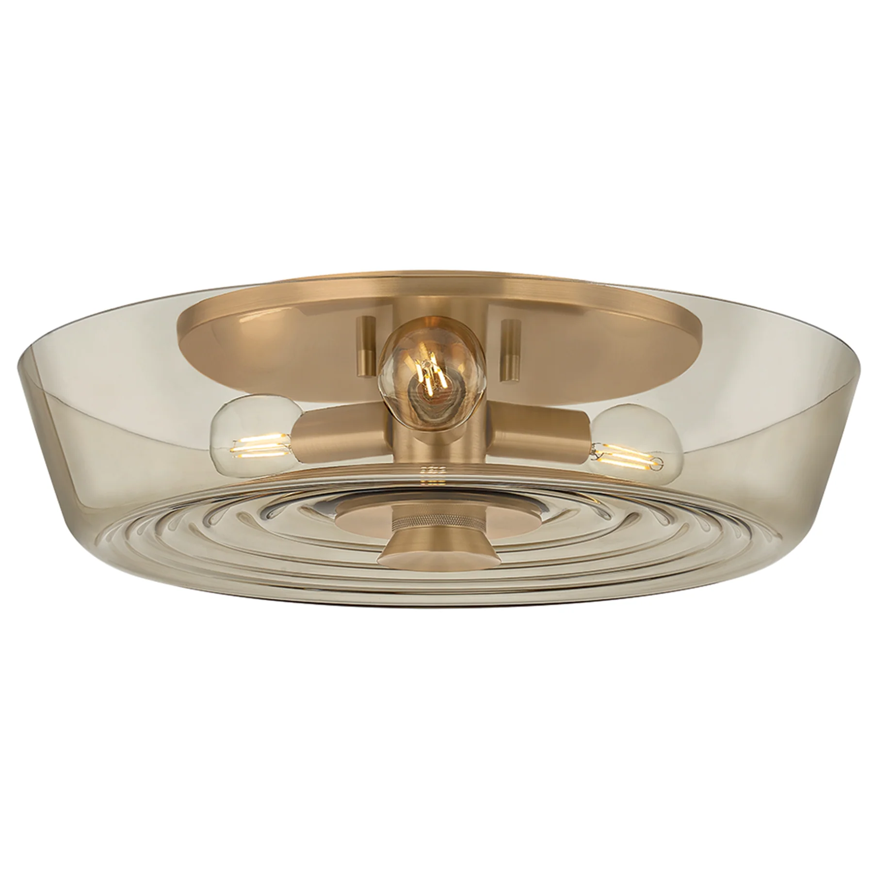 Theodore Flush Mount, Patina Brass
