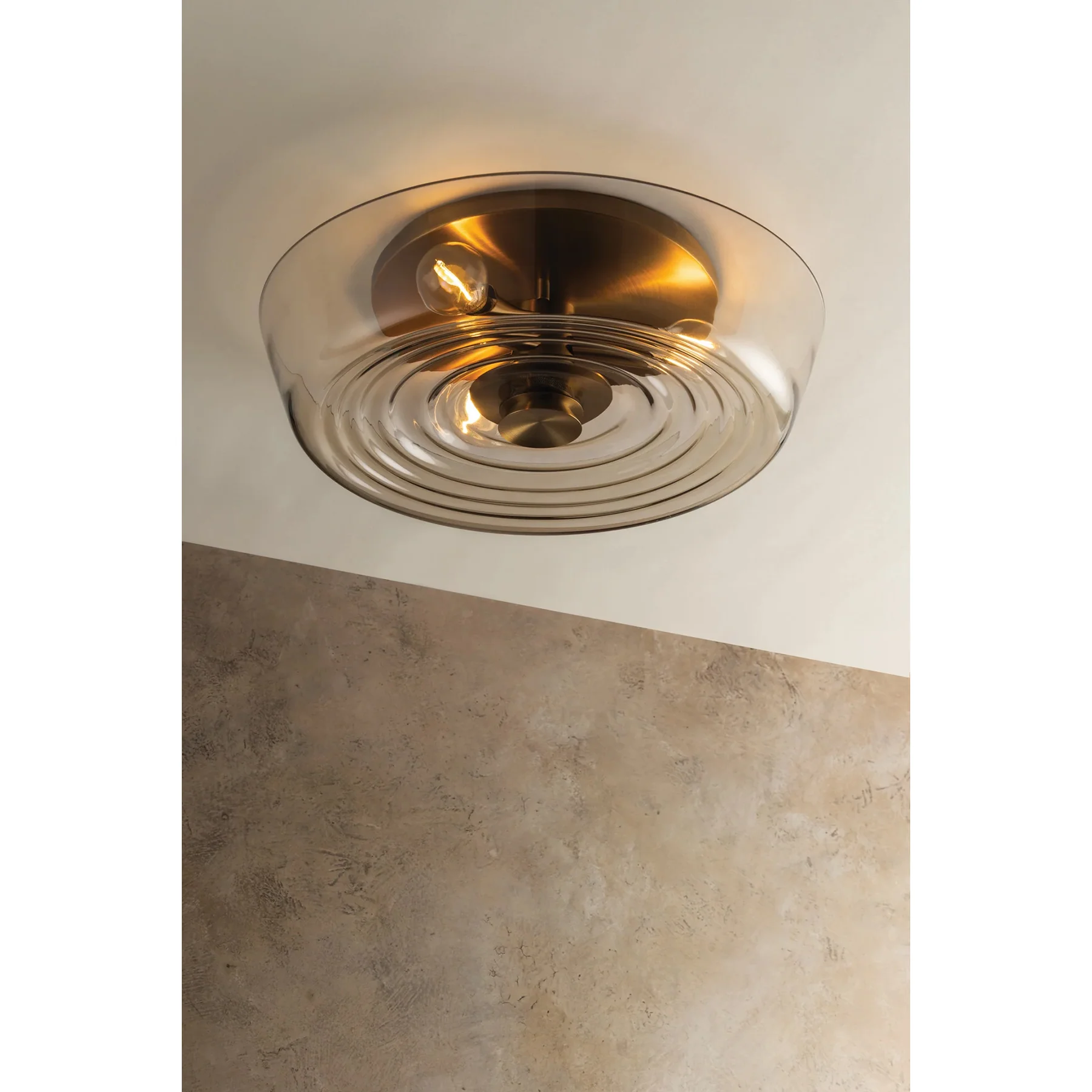 Theodore Flush Mount, Patina Brass - Image 2