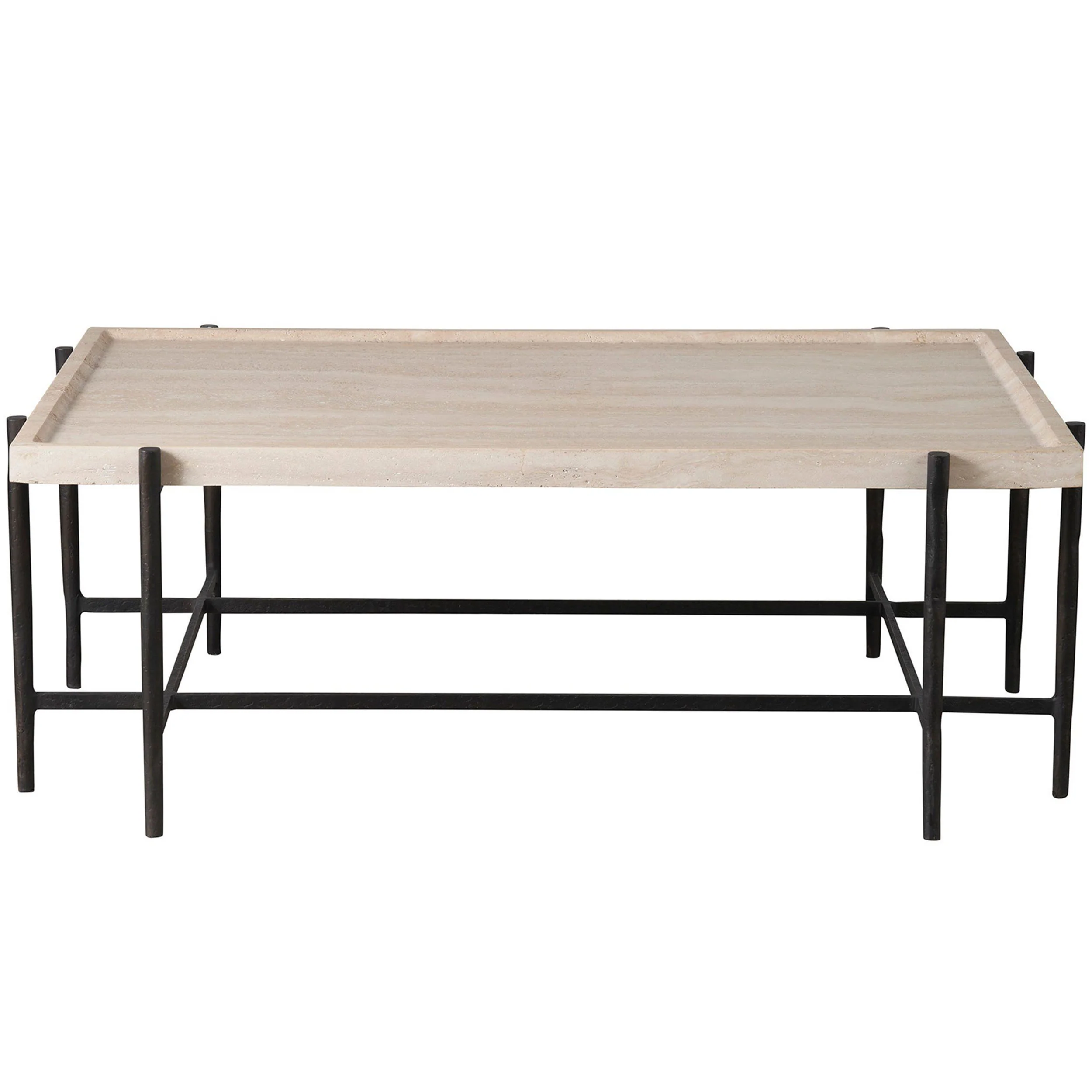 Theron Cocktail Table, Light Travertine - Image 2