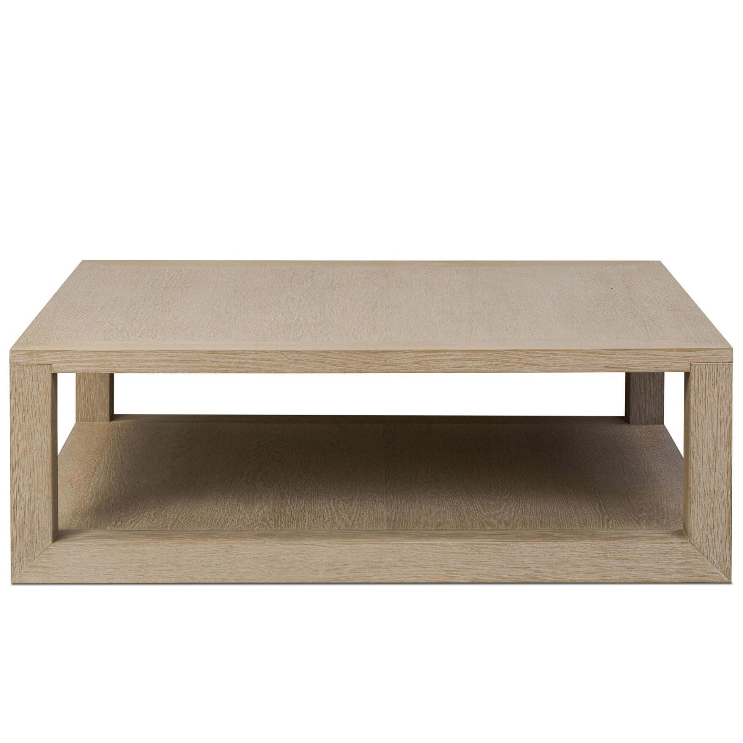 Thomas Square Coffee Table, Bleached Oak by Four Hands - Image 3