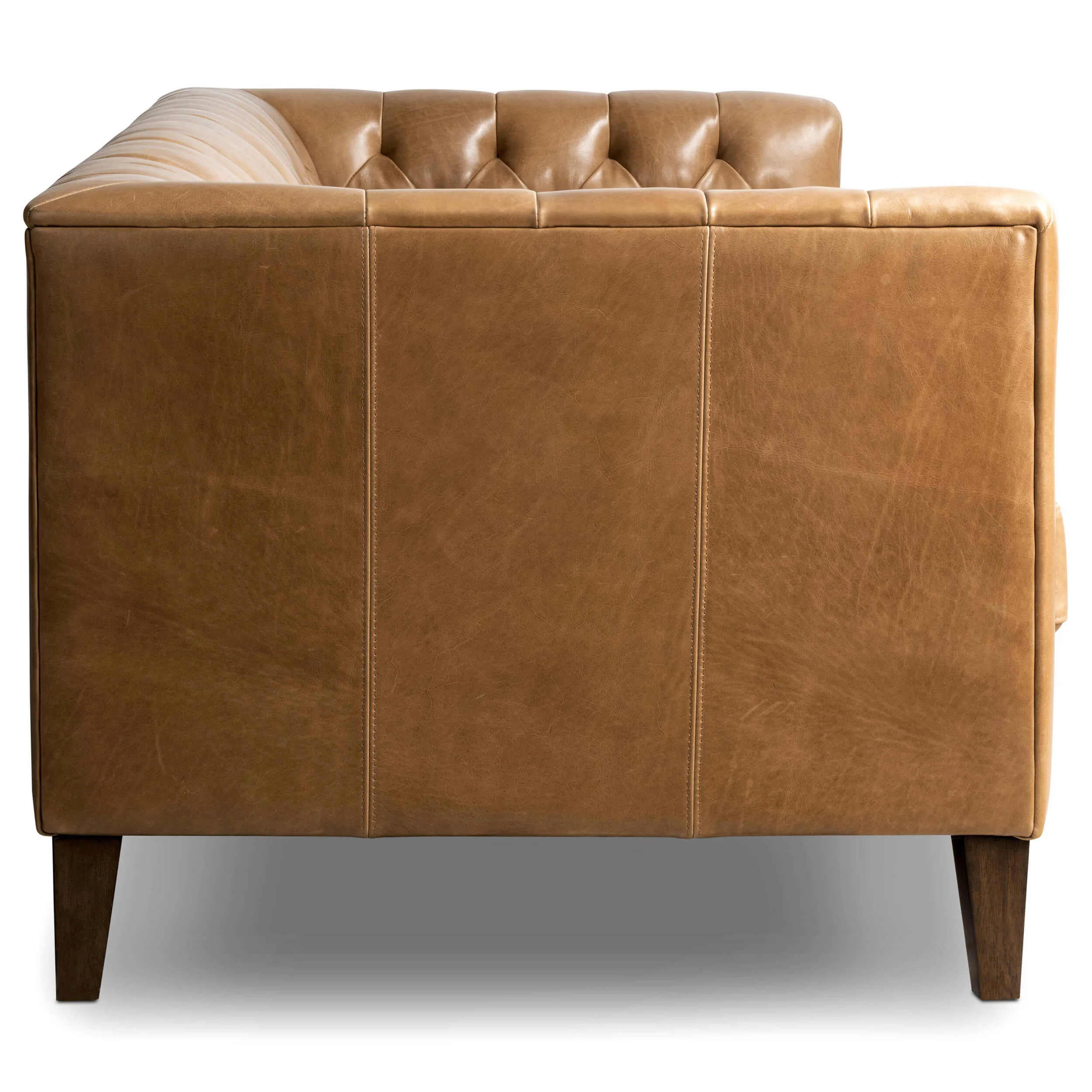 Thurston Leather Sofa, Dakota Warm Taupe by Four Hands - Image 3