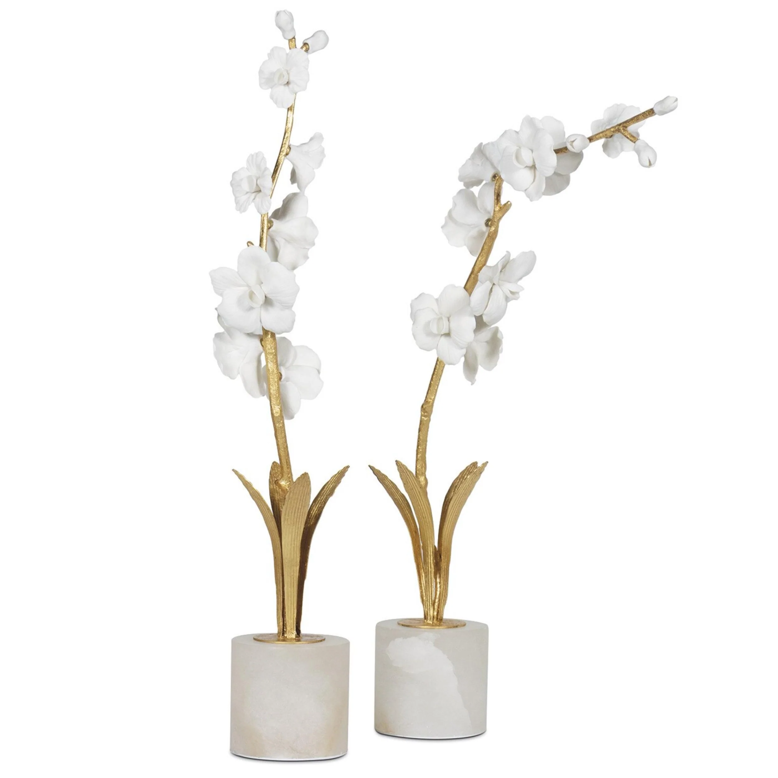 Thylane Bent Orchid, White - Image 3