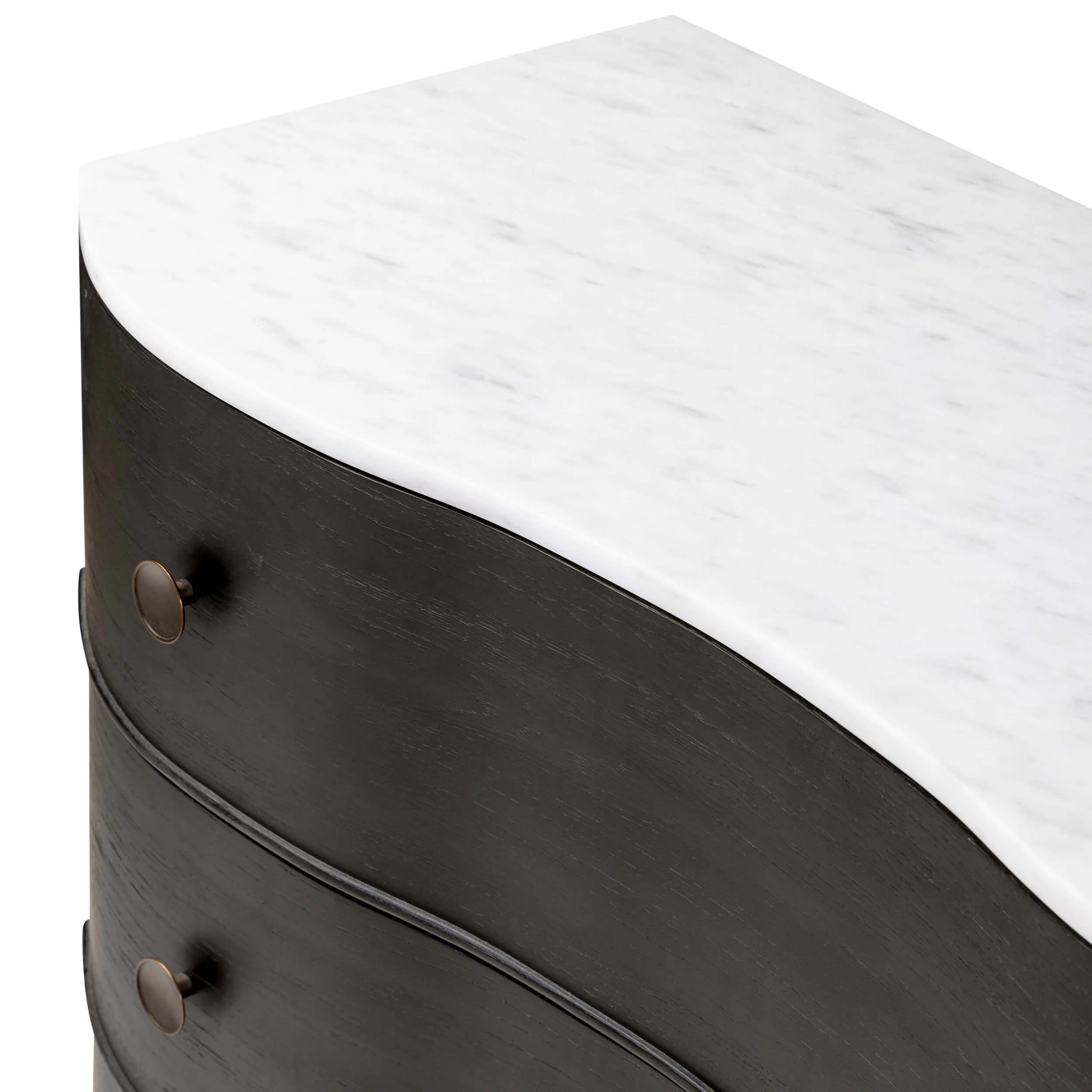 Tiago Marble Chest, Distressed Black by Four Hands - Image 7