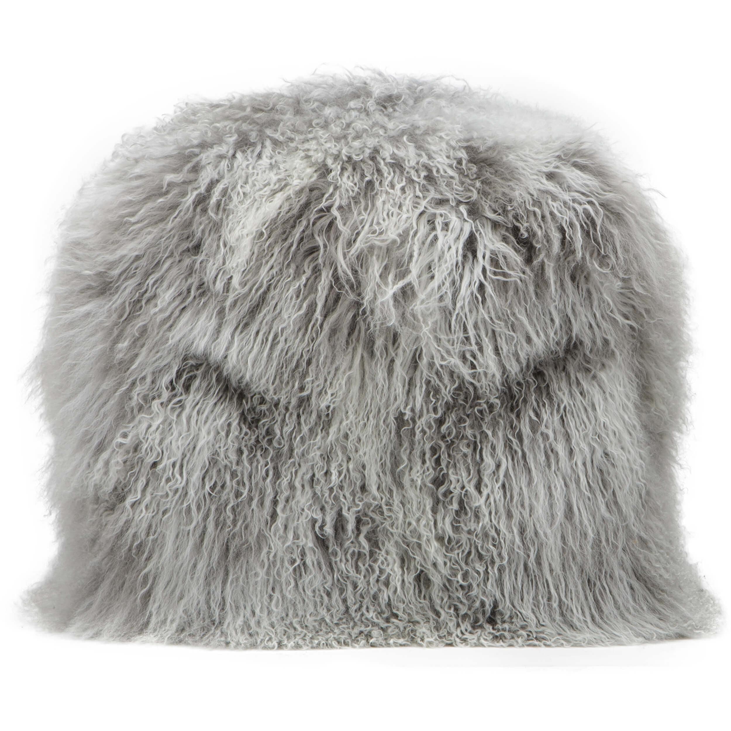 Tibetan Pouf, Ash Grey - Image 2