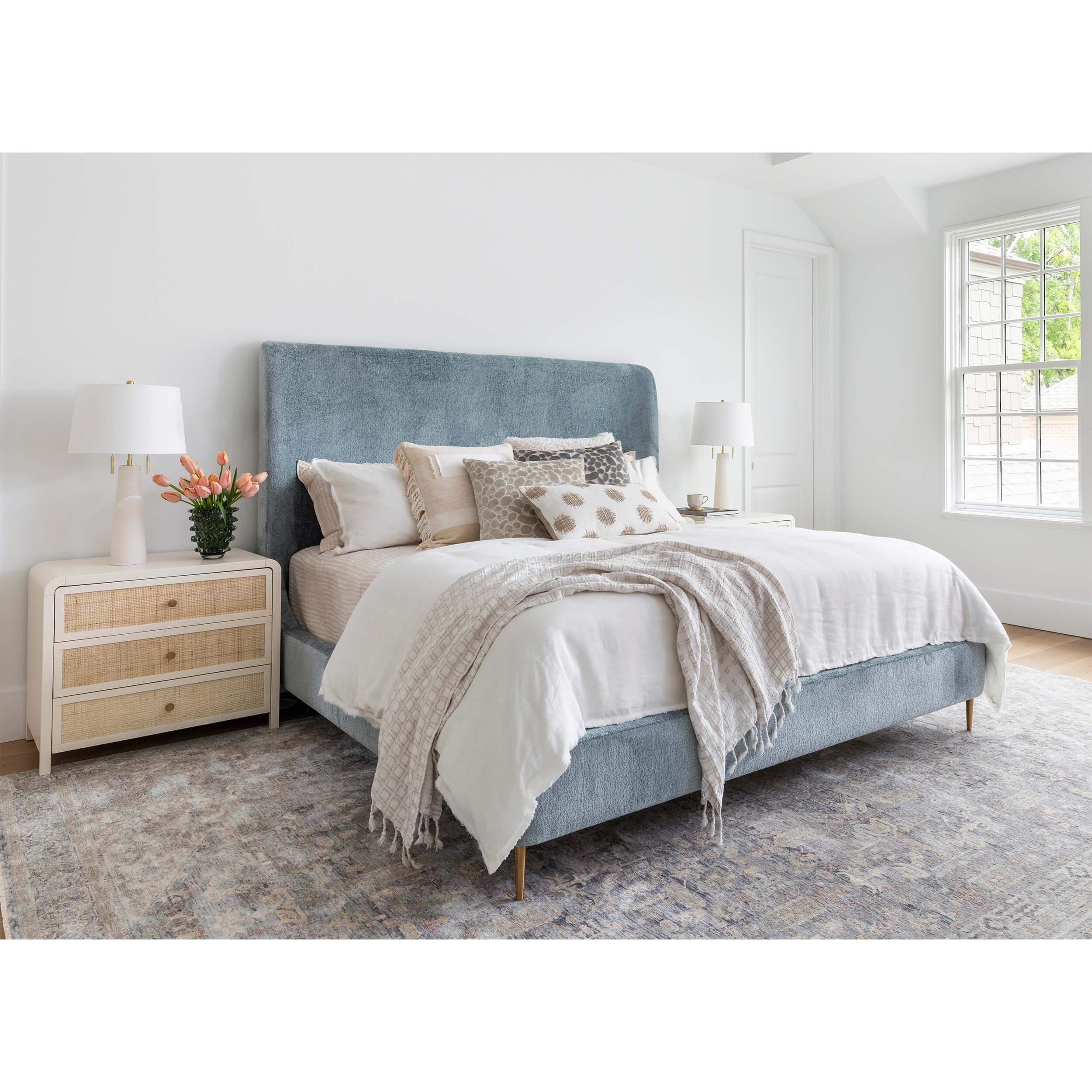 Tierra Bed, Bergen French Blue - Image 4