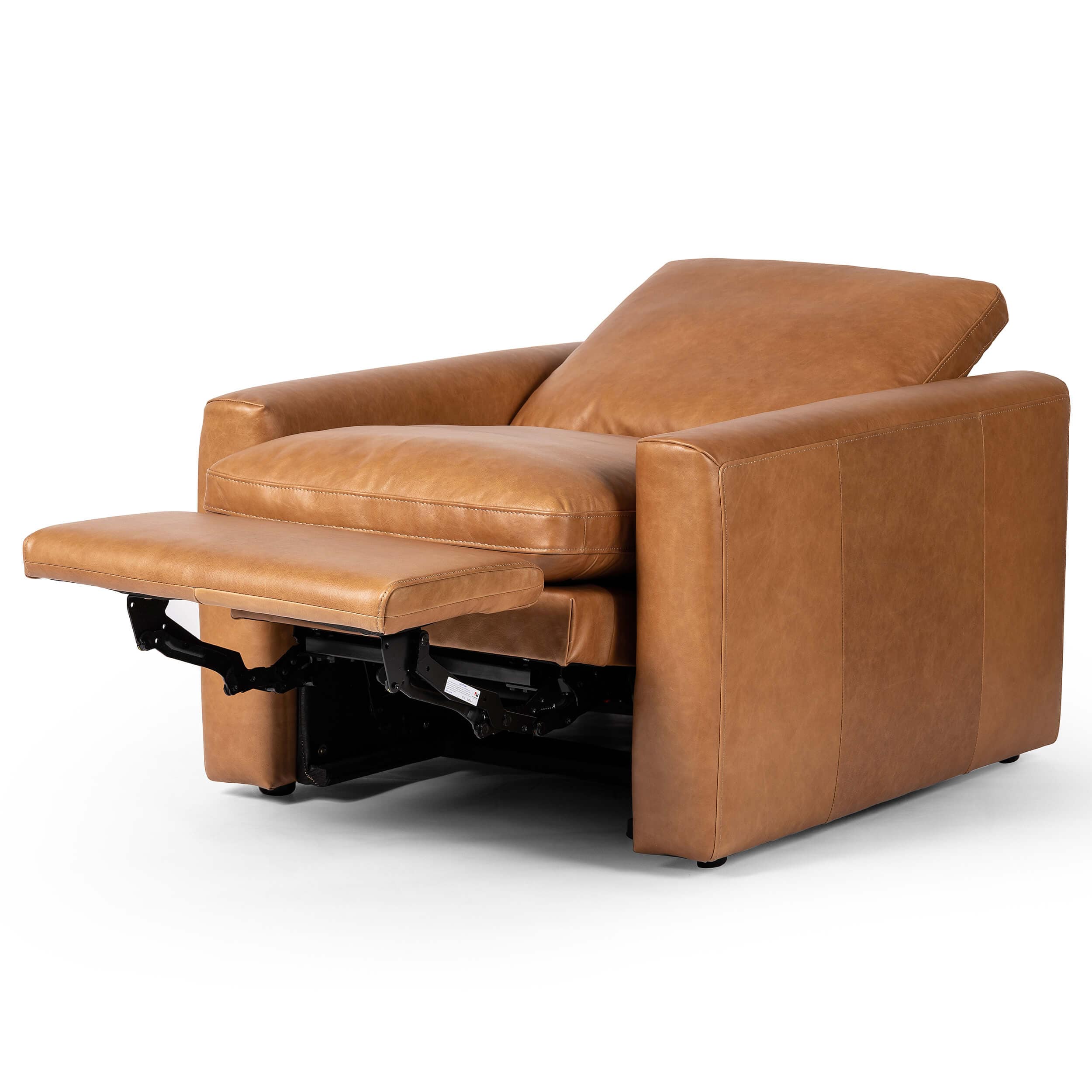 Tillery Leather Power Recliner Chair, Sonoma Butterscotch by Four Hands - Image 5