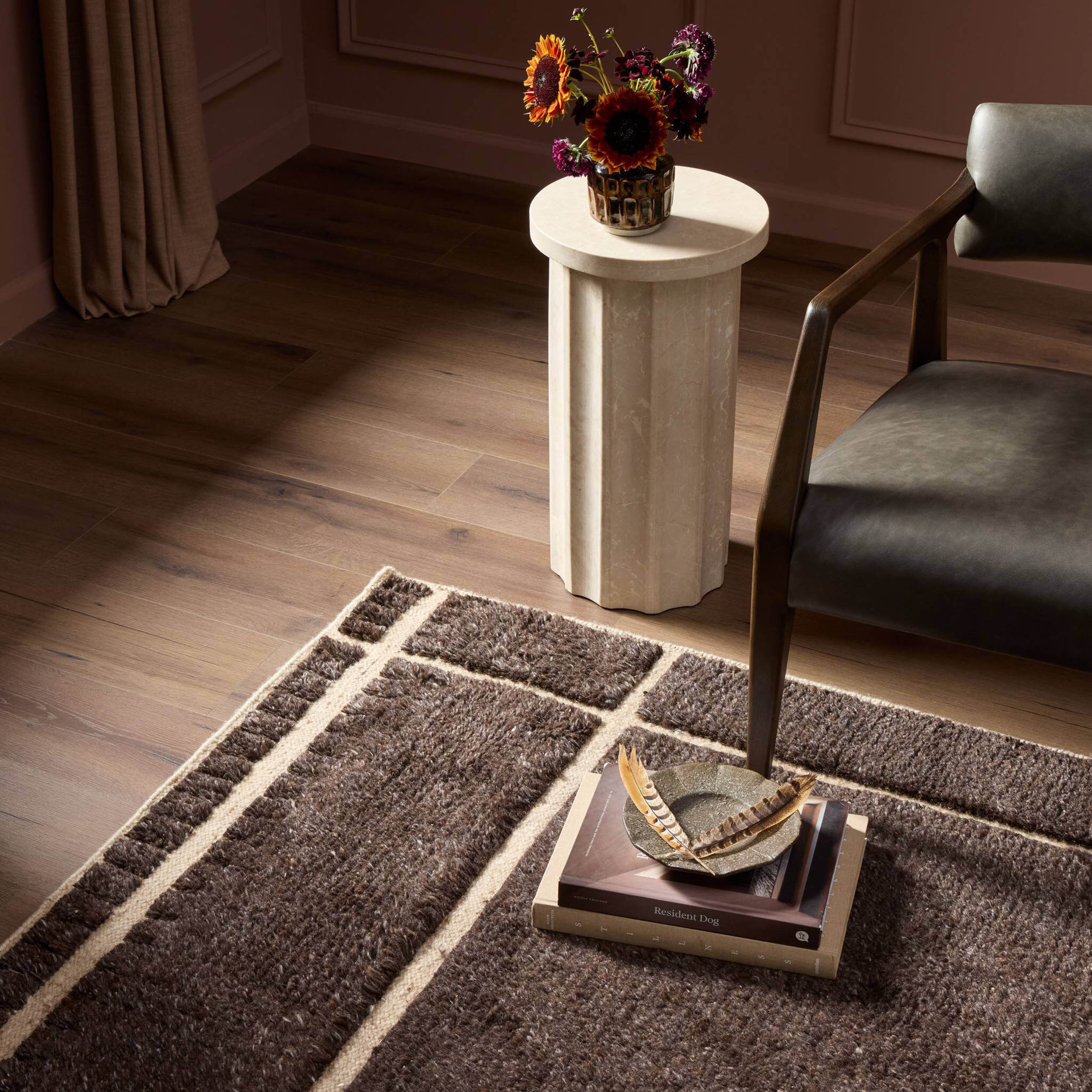 Tillman Hand-Knotted Rug, Tillman Espresso by Four Hands - Image 4