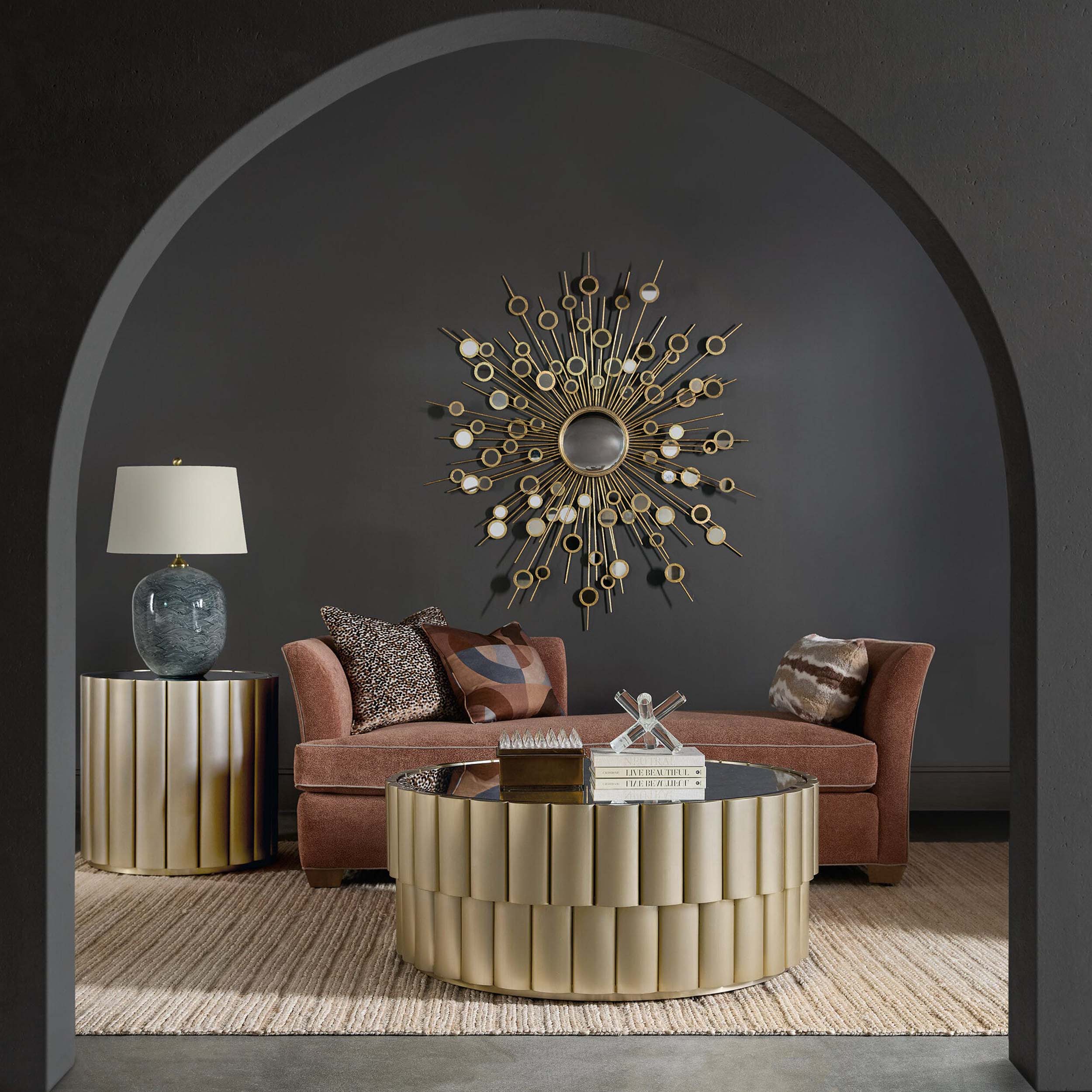 Time Flies End Table, Champagne Silver - Image 3
