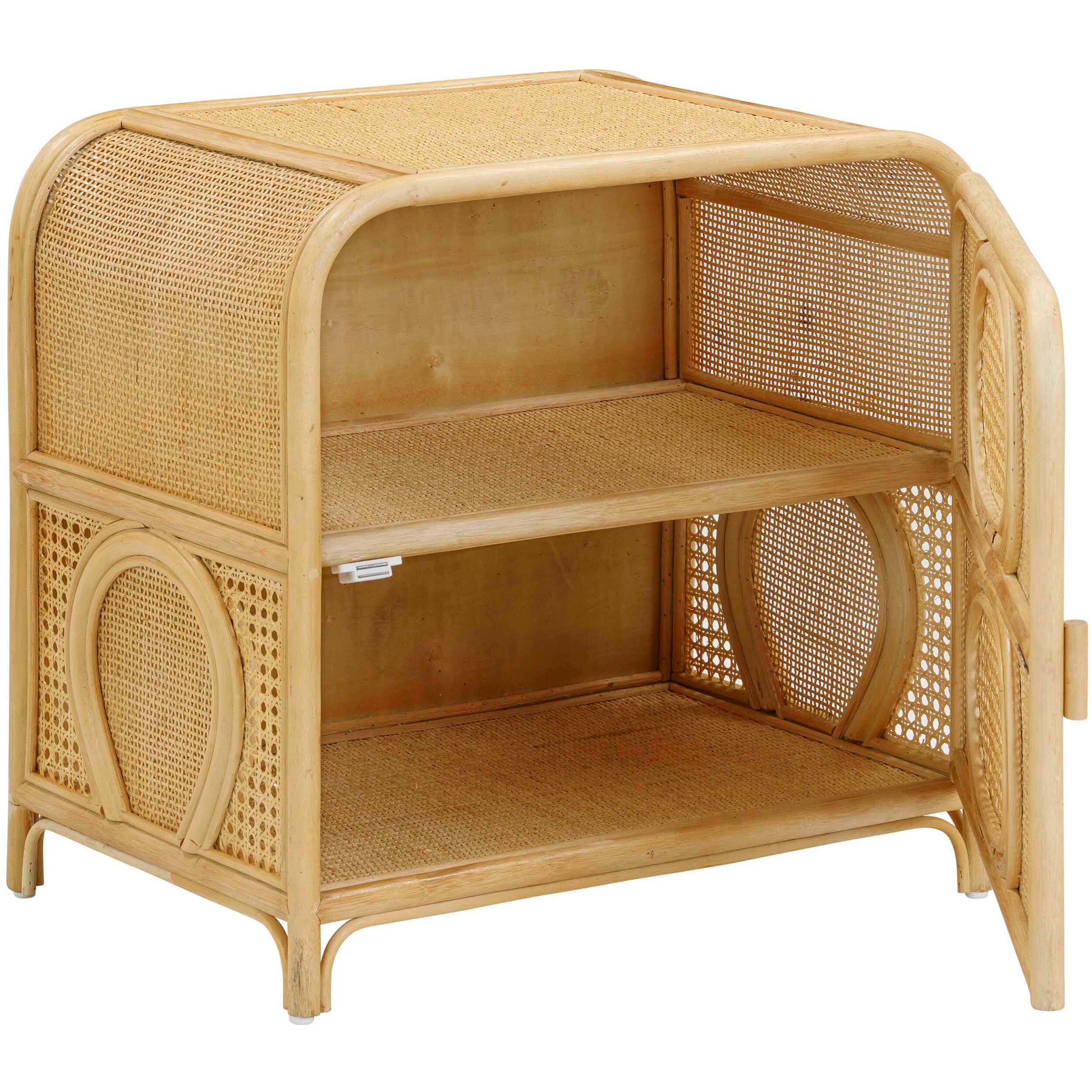 Tina Rattan Nightstand, Natural - Image 3