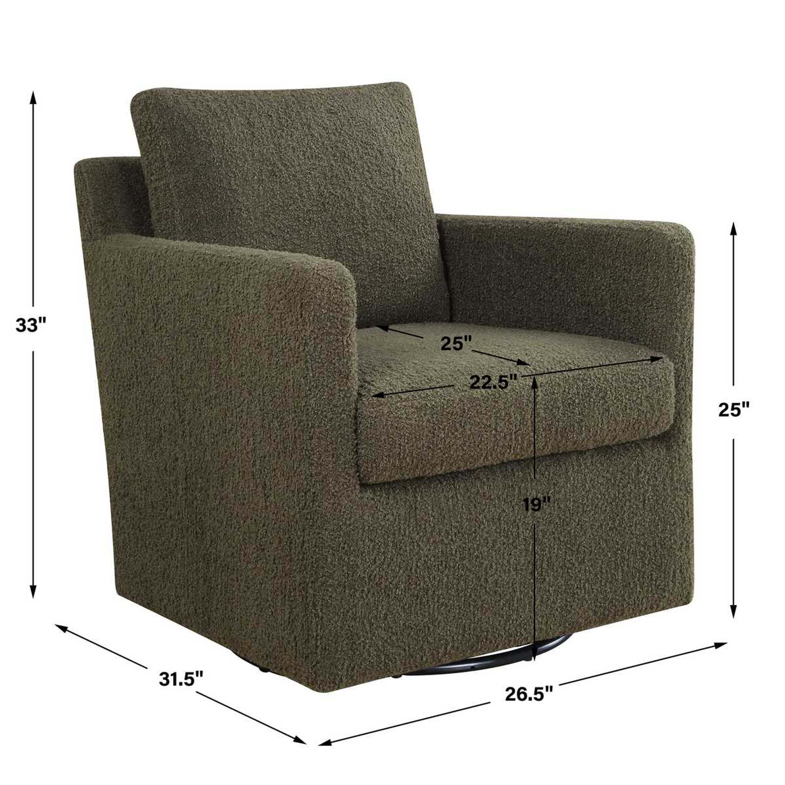 Tisdell Swivel Glider, Kale - Image 4