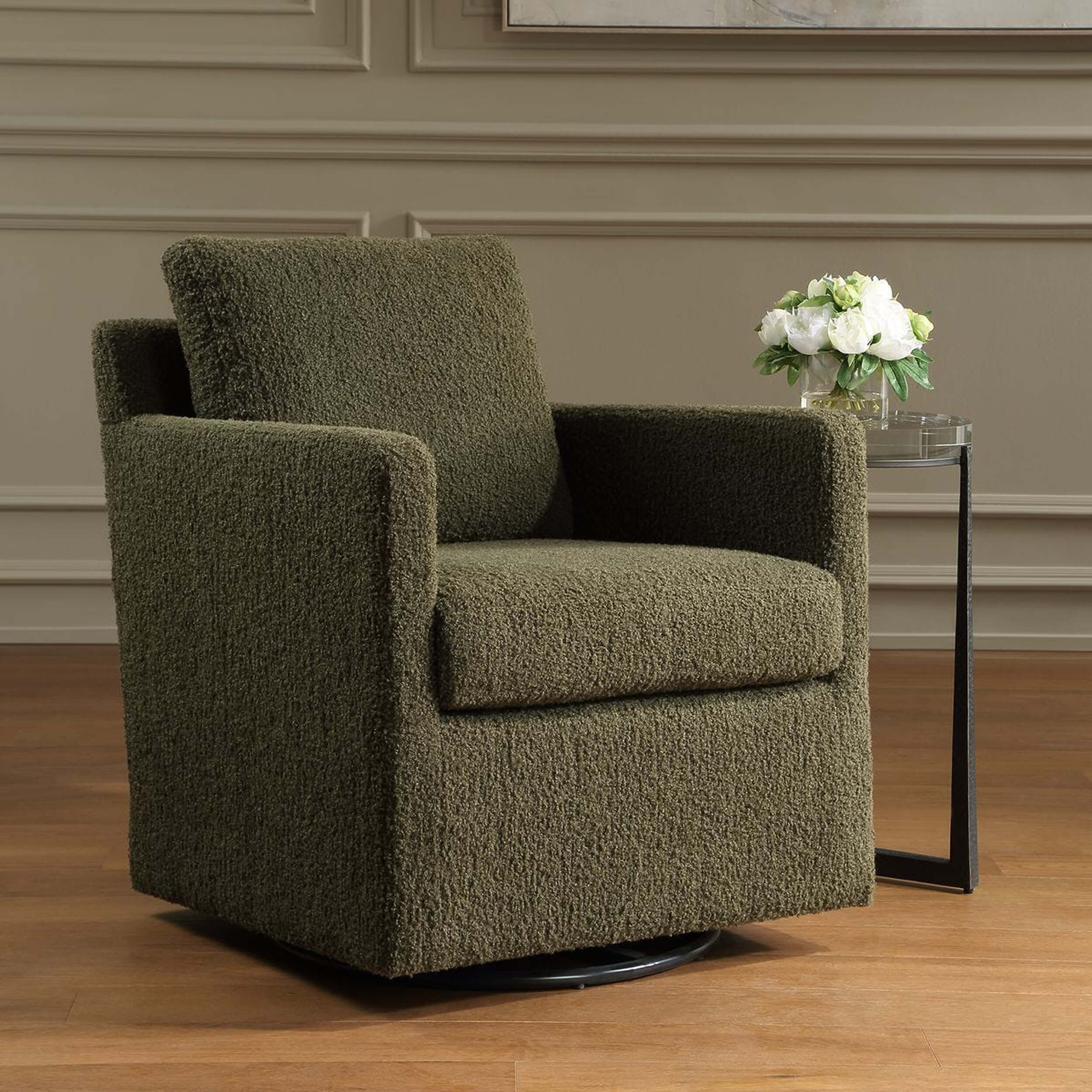 Tisdell Swivel Glider, Kale - Image 6