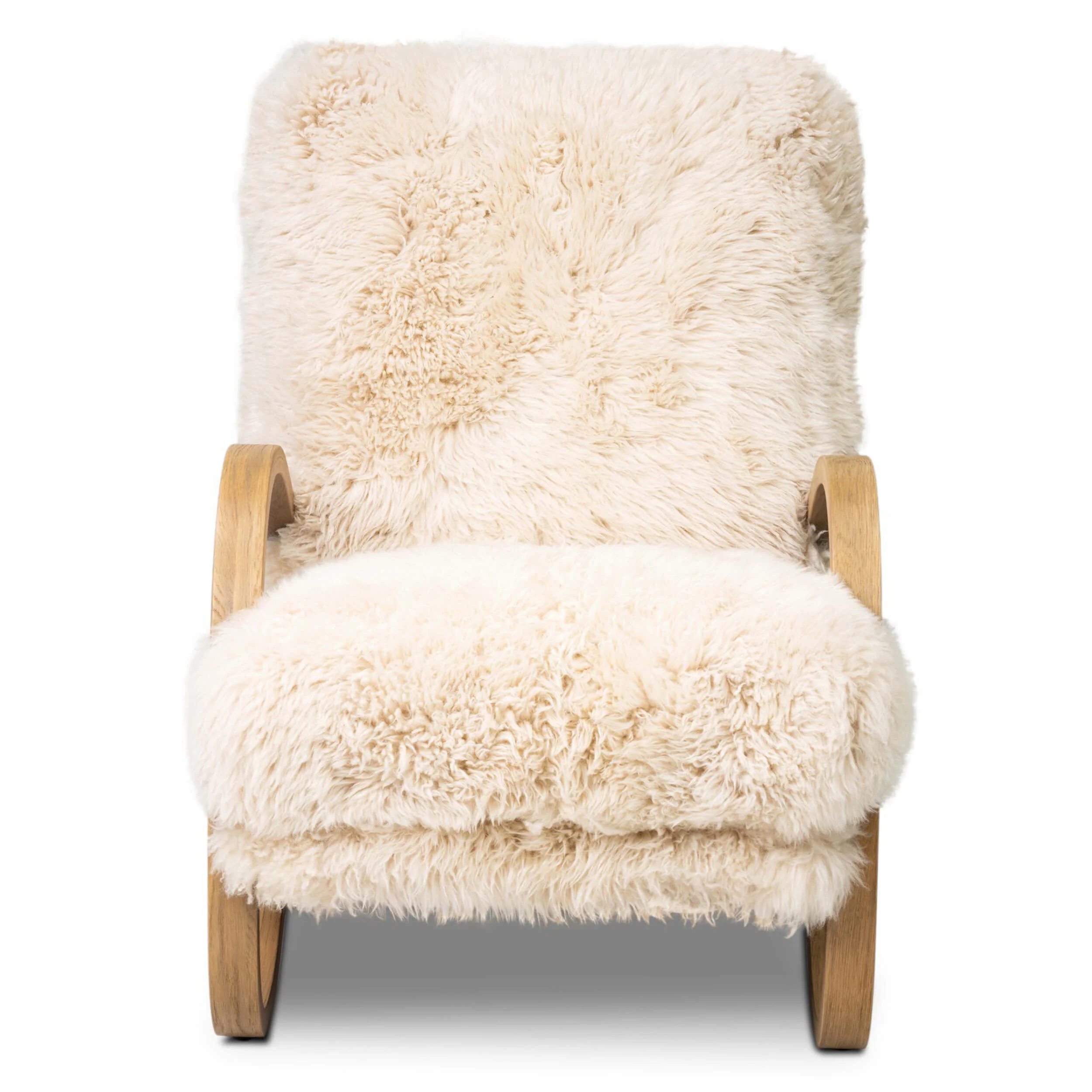 Tobin Chair, Champagne Shearling by Four Hands - Image 2