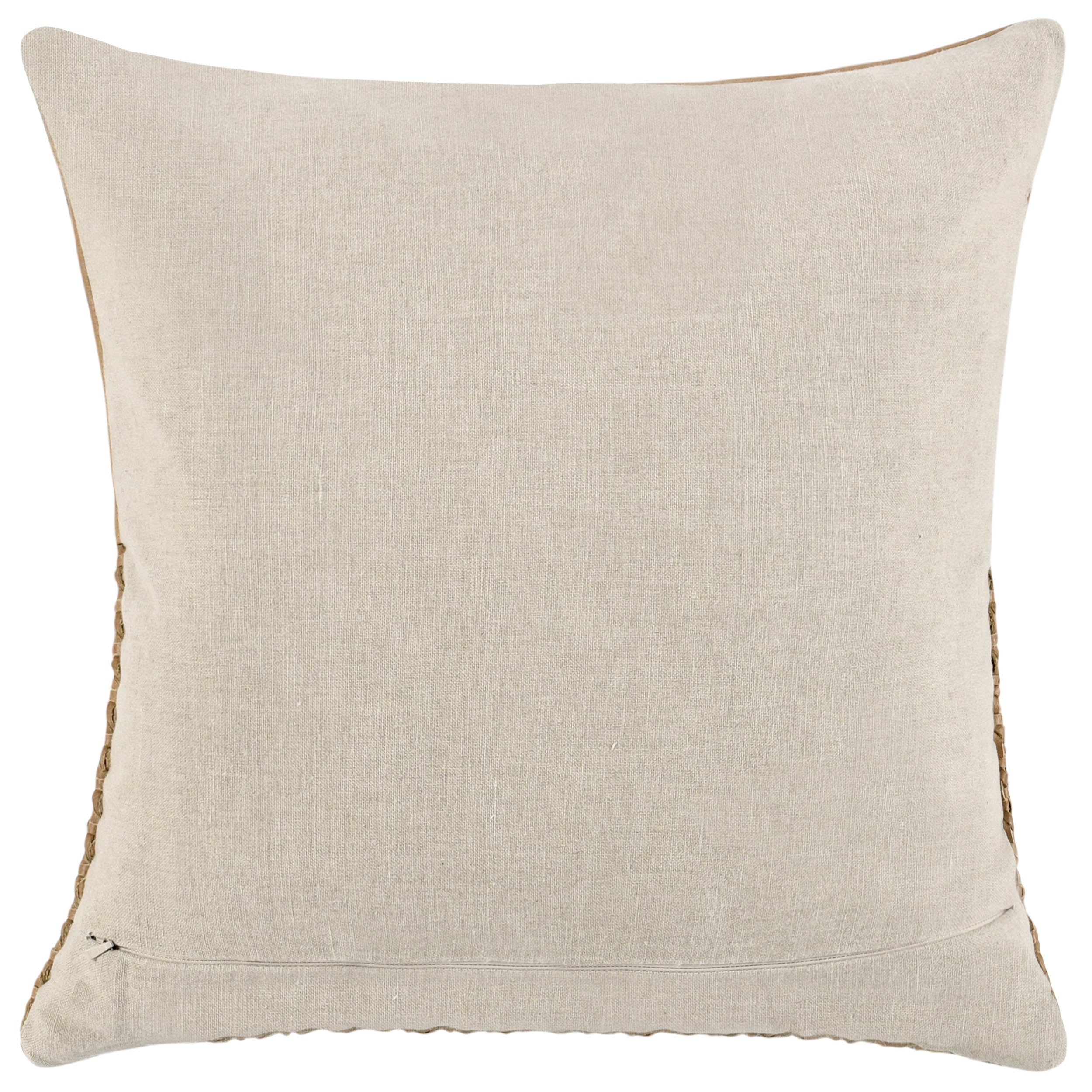 Tolcano Leather Pillow, Chestnut Brown - Image 4