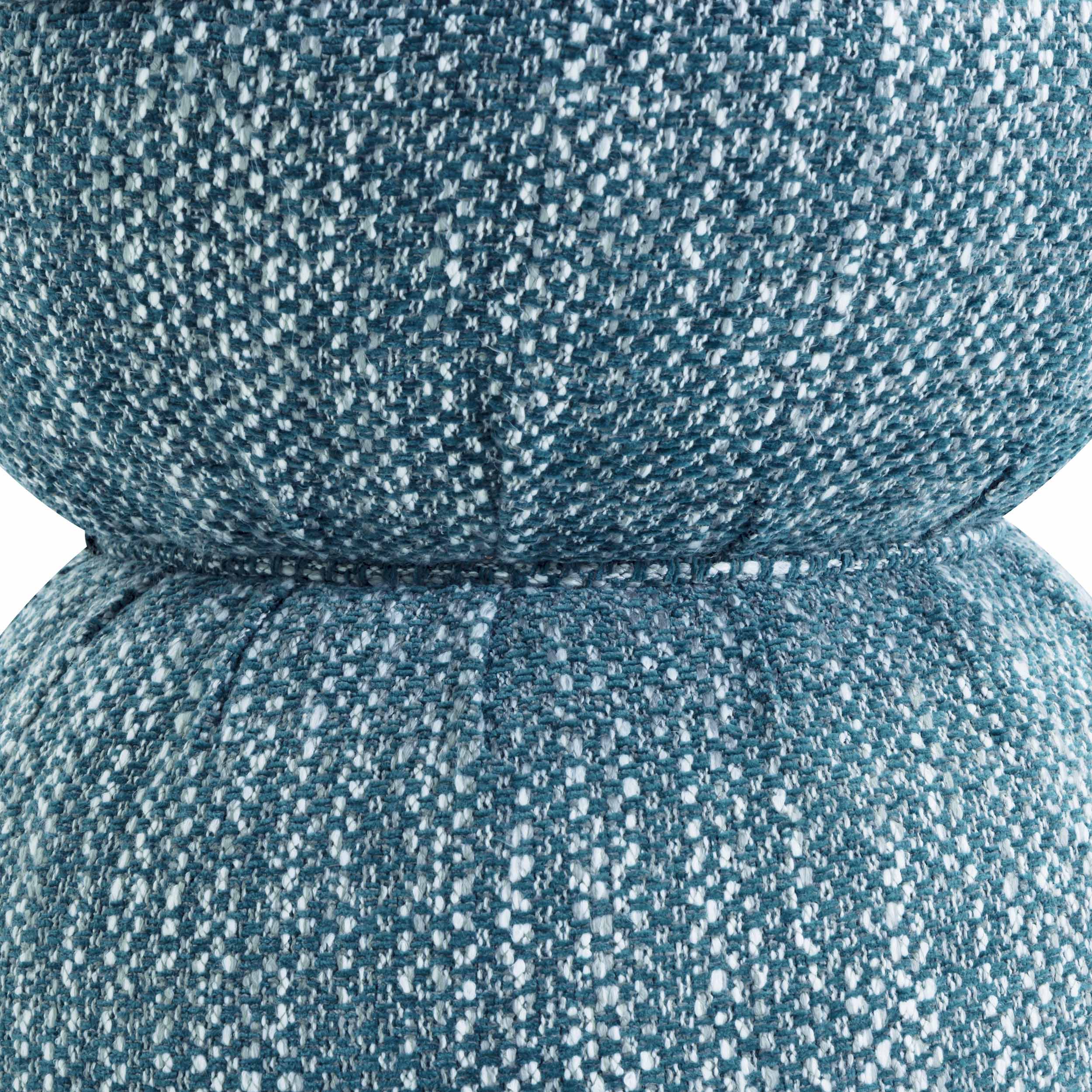 Tomlin Ruched Game Ottoman, Teal - Image 3