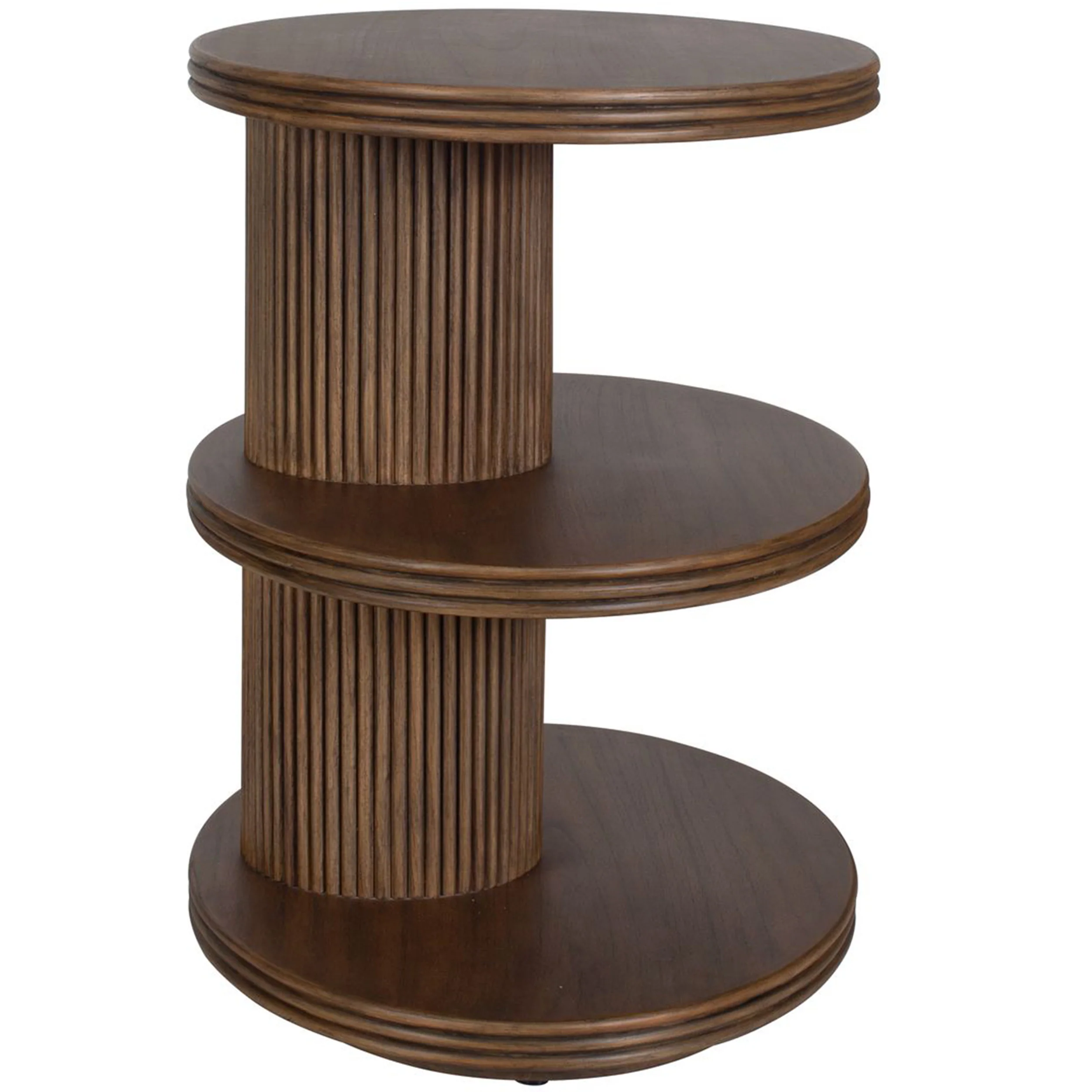 Top Tier Side Table, Brown - Image 3