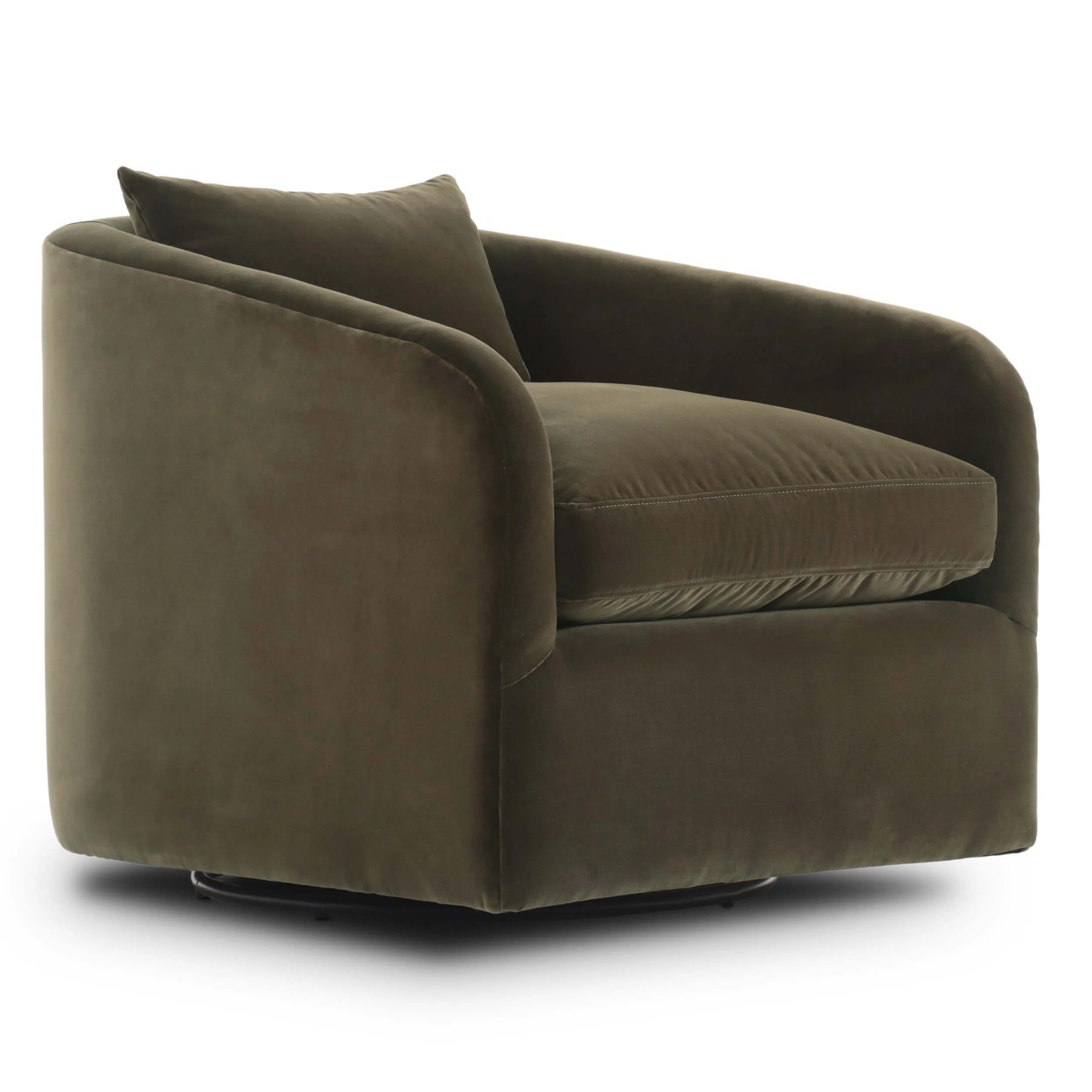 Topanga Swivel Chair, Surrey Olive by Four Hands