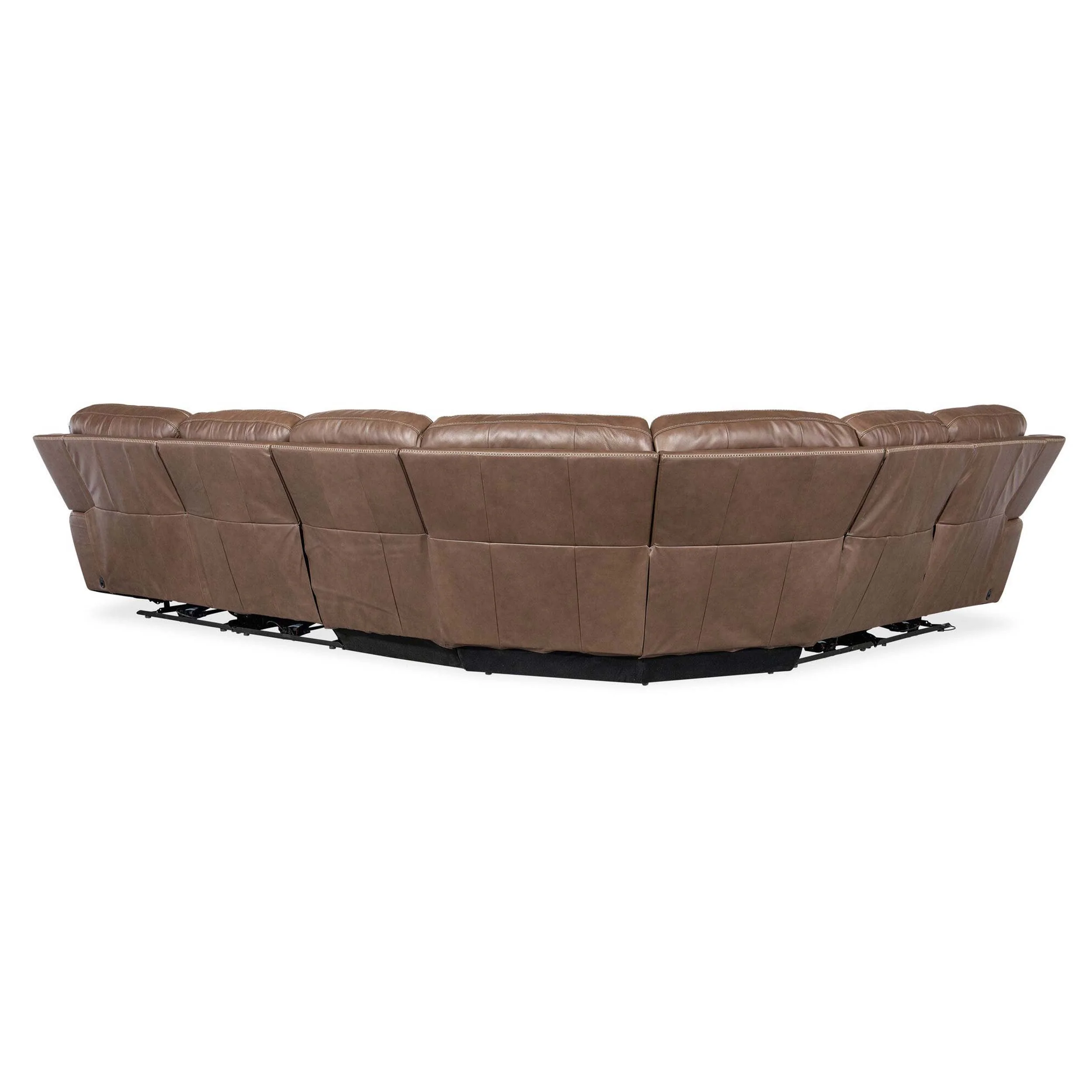 Torres 6 Piece Leather Sectional, Sorrento Mocha - Image 3